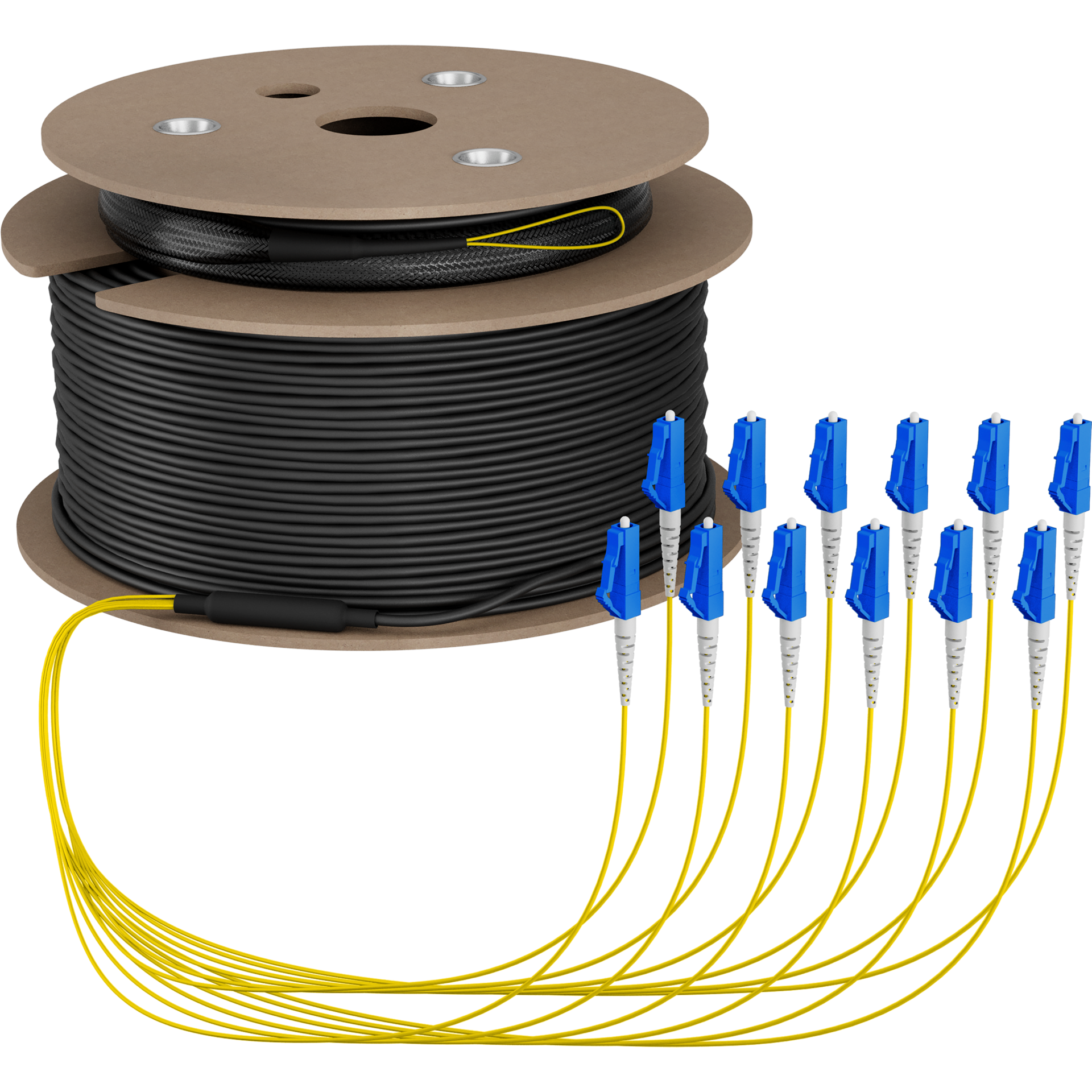 Trunkkabel U-DQ(ZN)BH OS2 12E (1x12) LC-LC,130m Dca LSZH