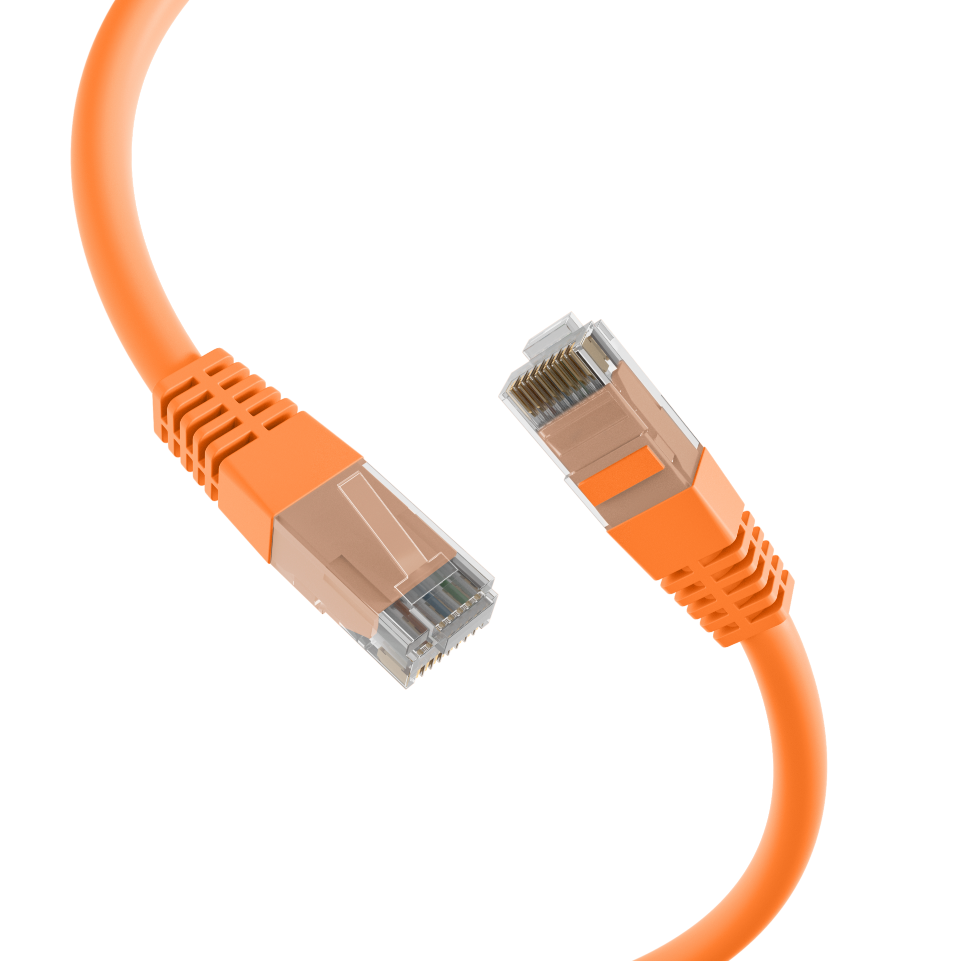 RJ45 Patchkabel Cat.5e U/UTP PVC  CCA orange 15m