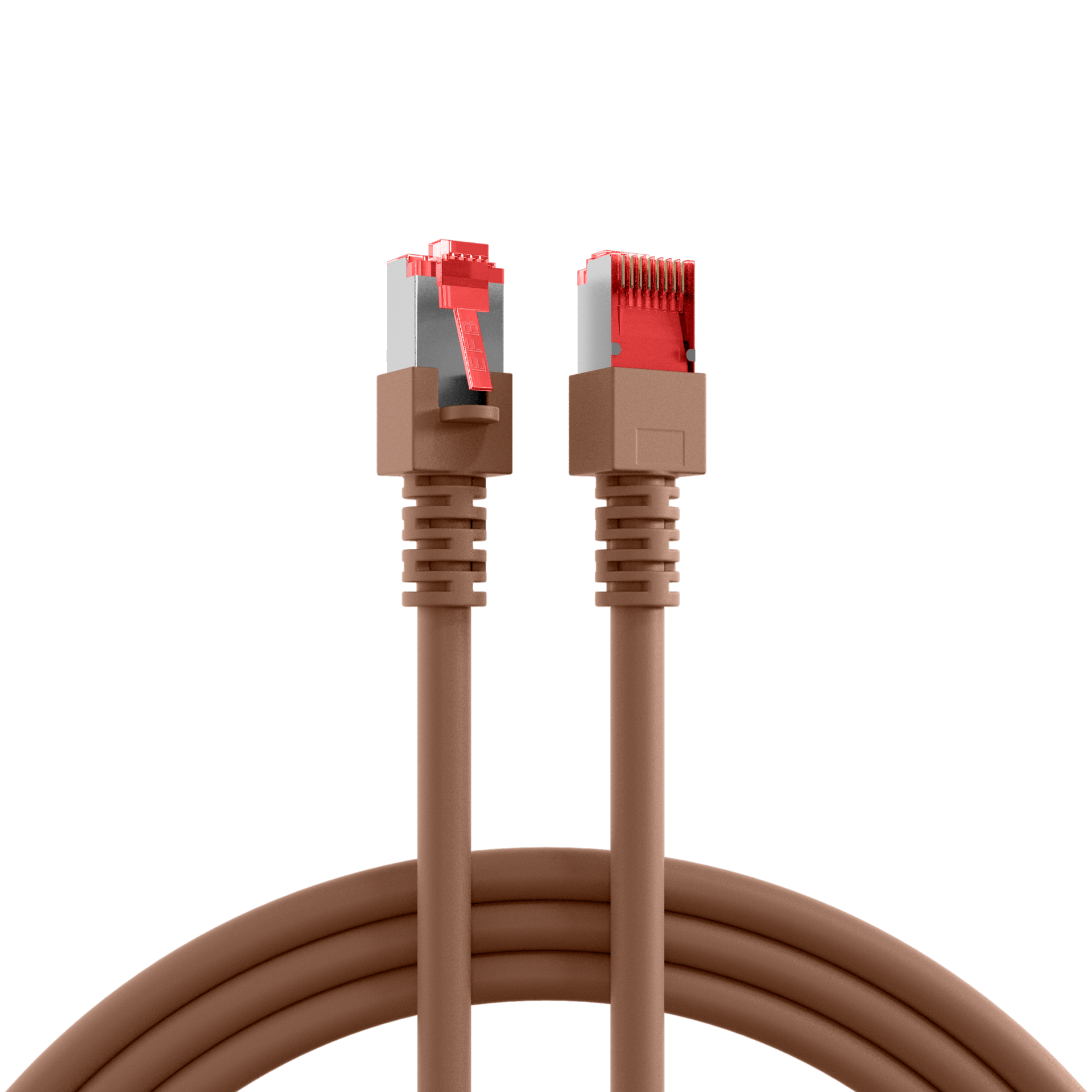 RJ45 Patch Cord Cat.6 S/FTP LSZH brown 15m