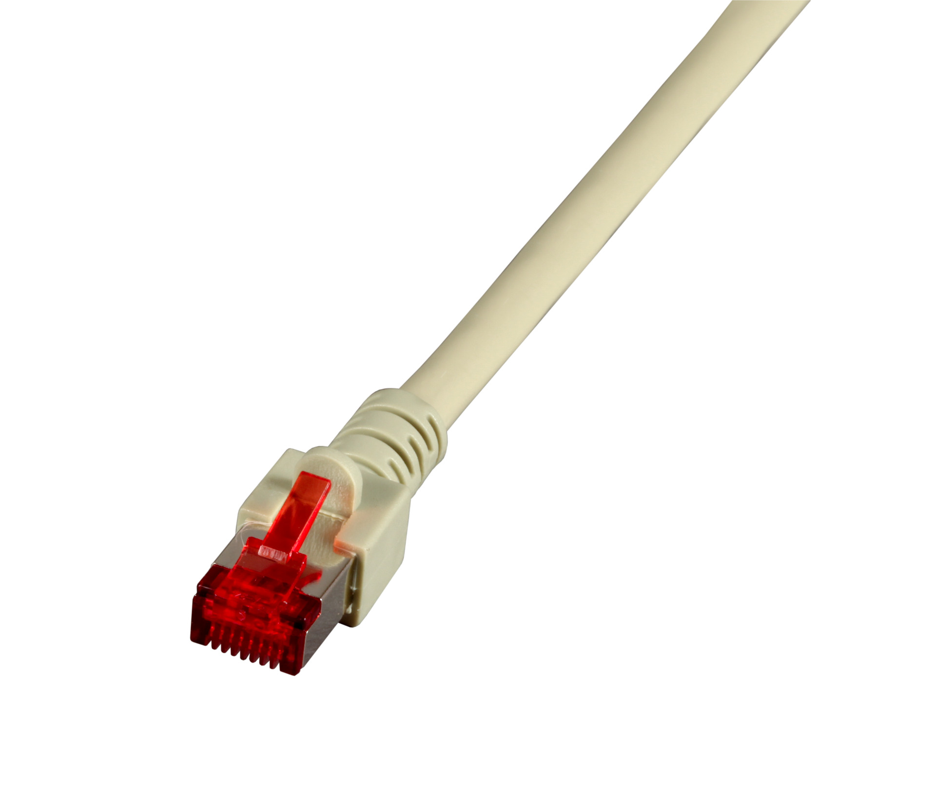 RJ45 Patchkabel S/FTP, Cat.6, LSZH, 0,15m, grau