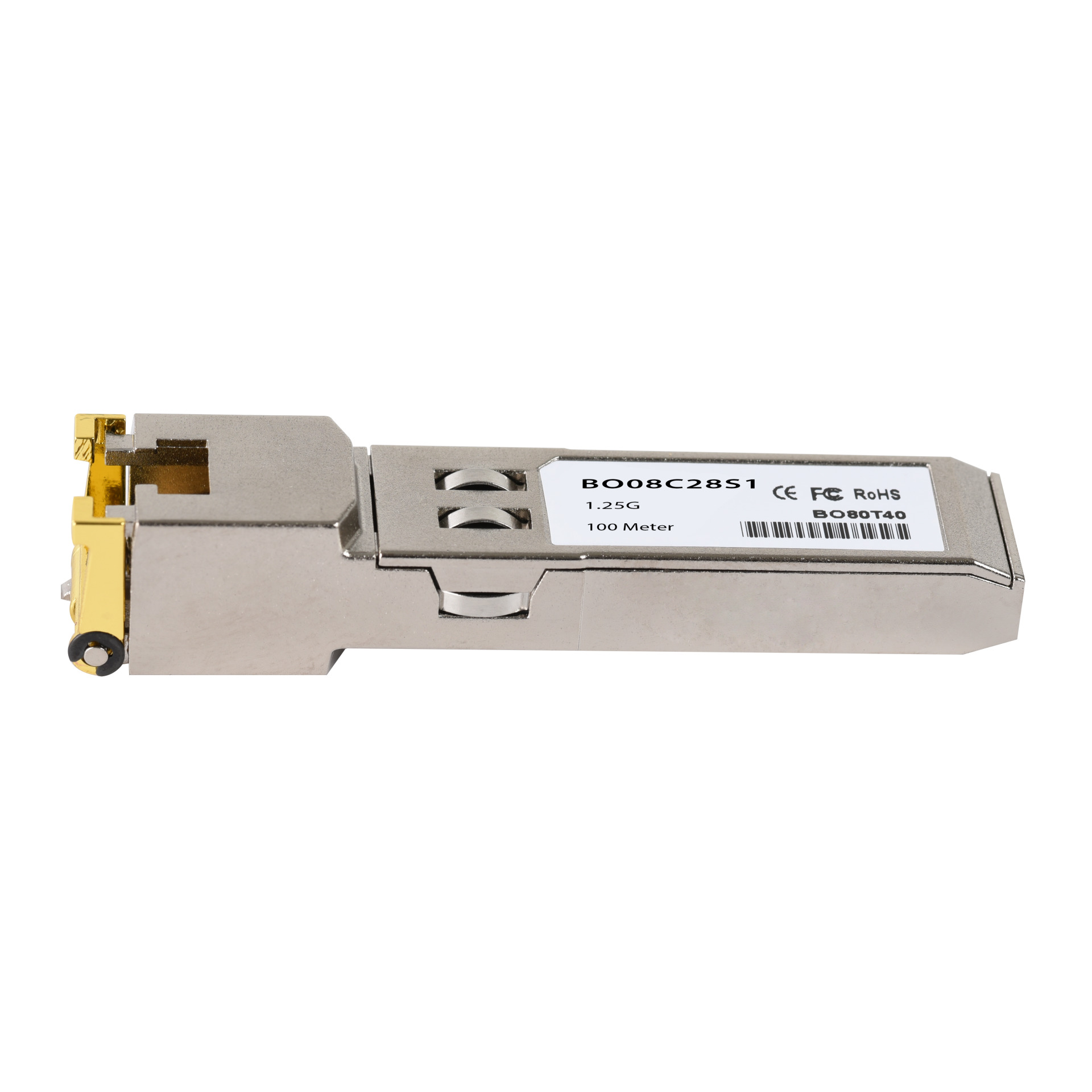 SFP Gigabit Ethernet, Kupfer, 1000Base-T, 100m, RJ45, DDM