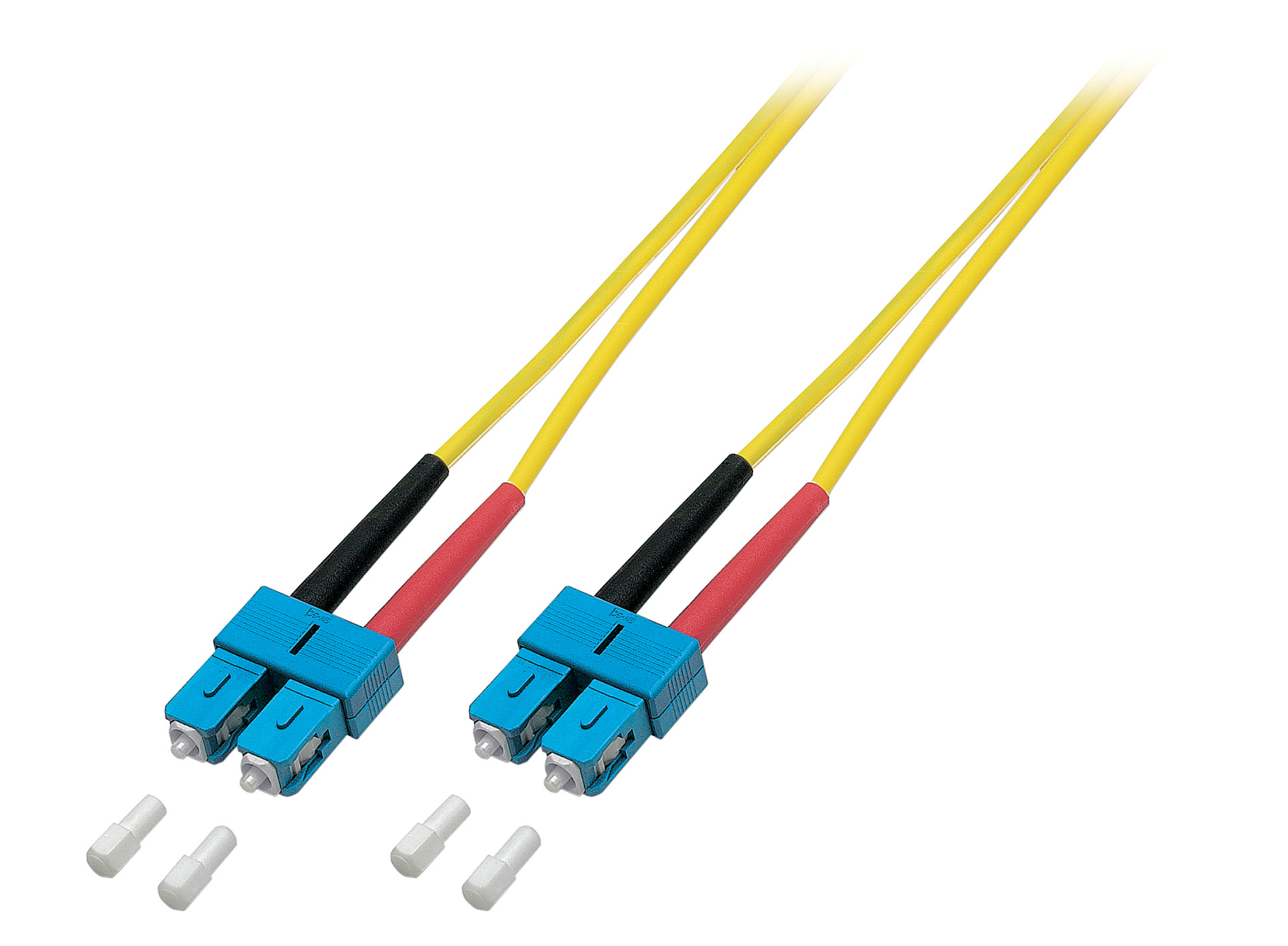 Duplex Jumper SC-SC 9/125µ, OS2, LSZH, gelb, 3.0mm, 10m