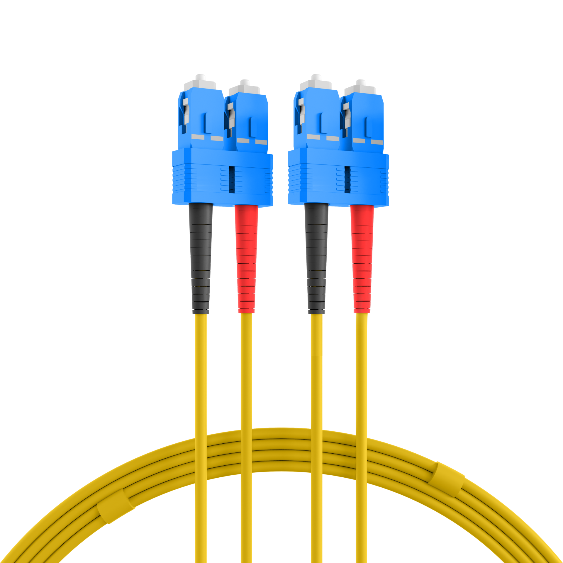 Duplex Patchkabel SC-SC OS2 G652D 10m LSZH 3mm gelb