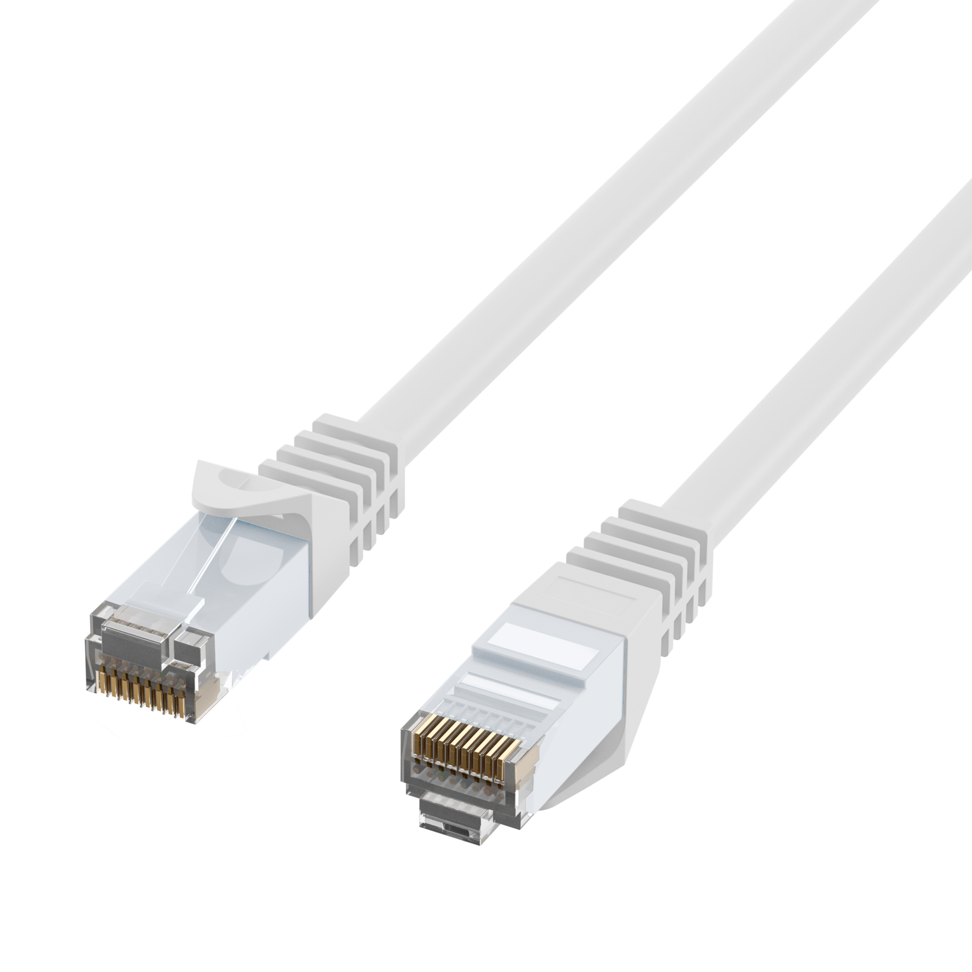 RJ45 Patchkabel Cat.6 U/UTP LSZH  CCA weiß 15m