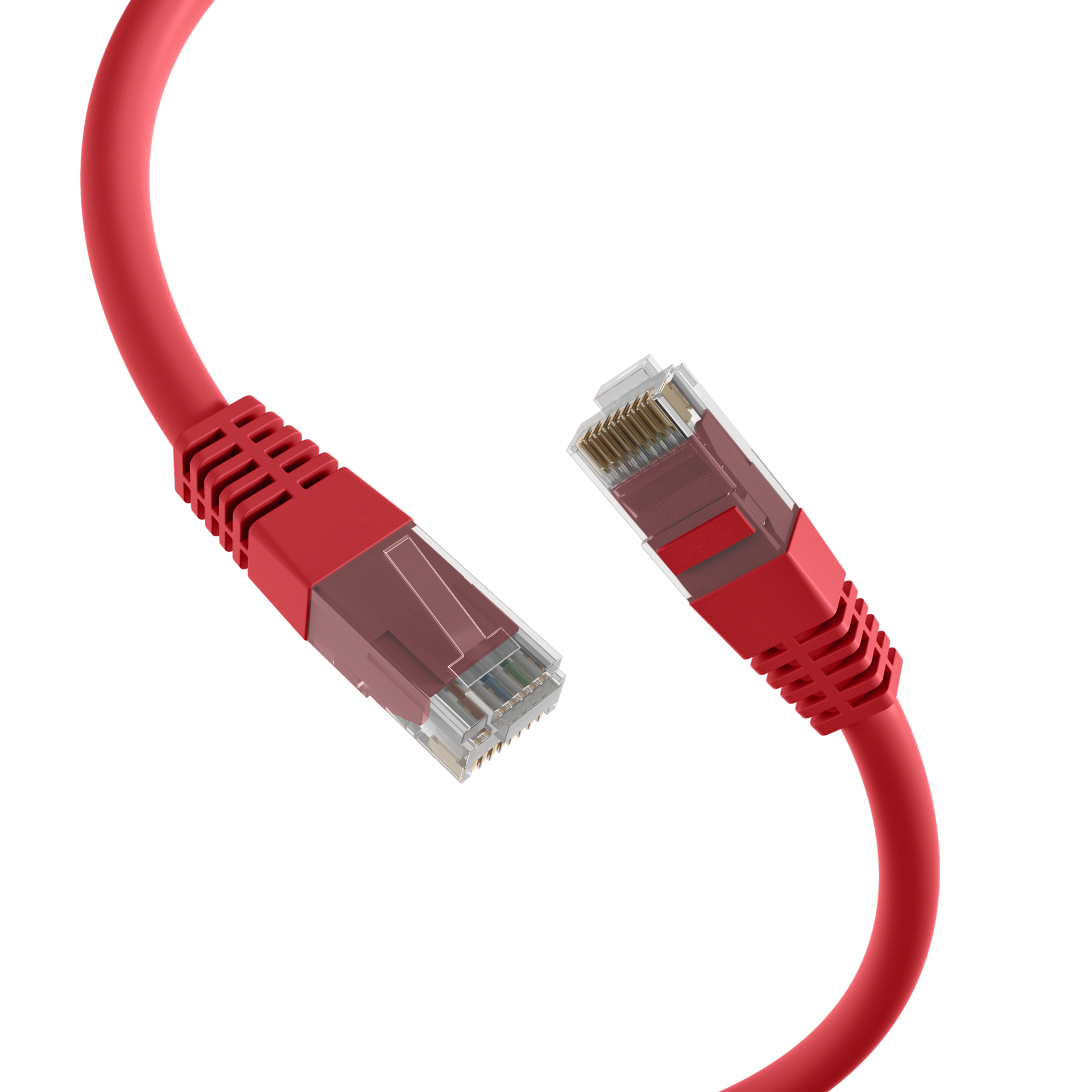 RJ45 Patchkabel Cat.5e U/UTP PVC  CCA rot 30m