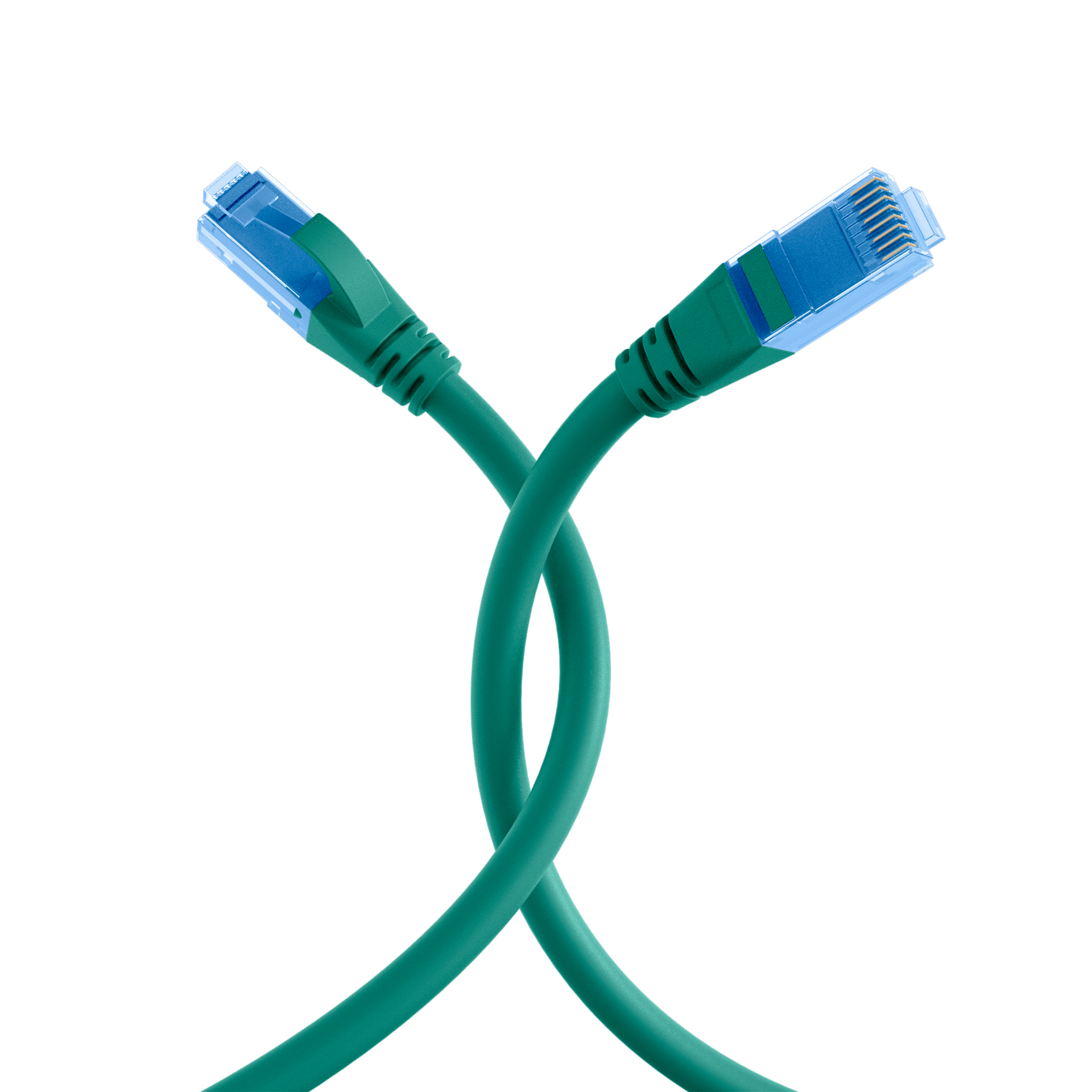 RJ45 Patchkabel Cat.6A U/UTP LSZH  Premium 500MHz grün 5m