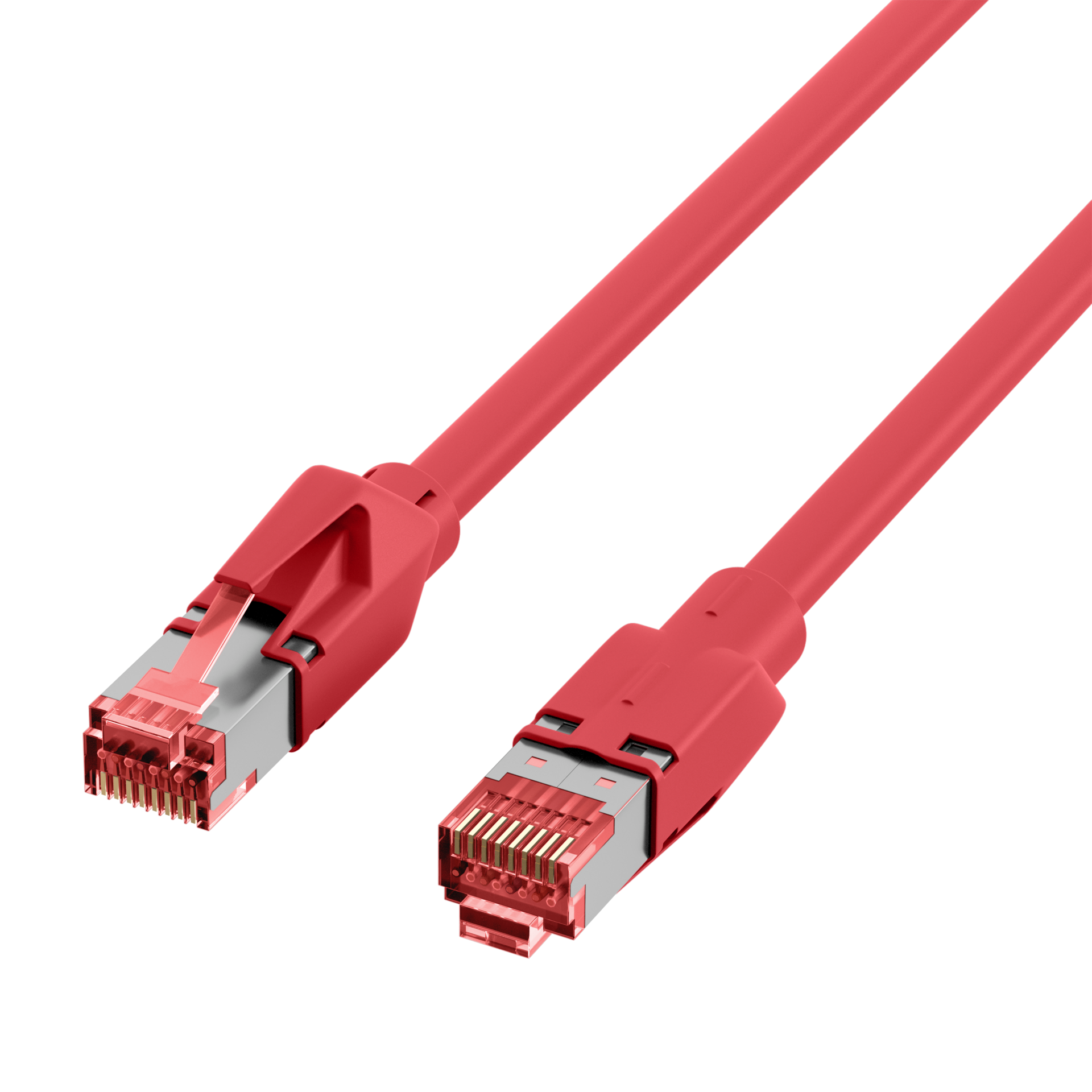 RJ45 Patchkabel Cat.6A S/FTP  Dätwyler 7702 TM21 rot 25m