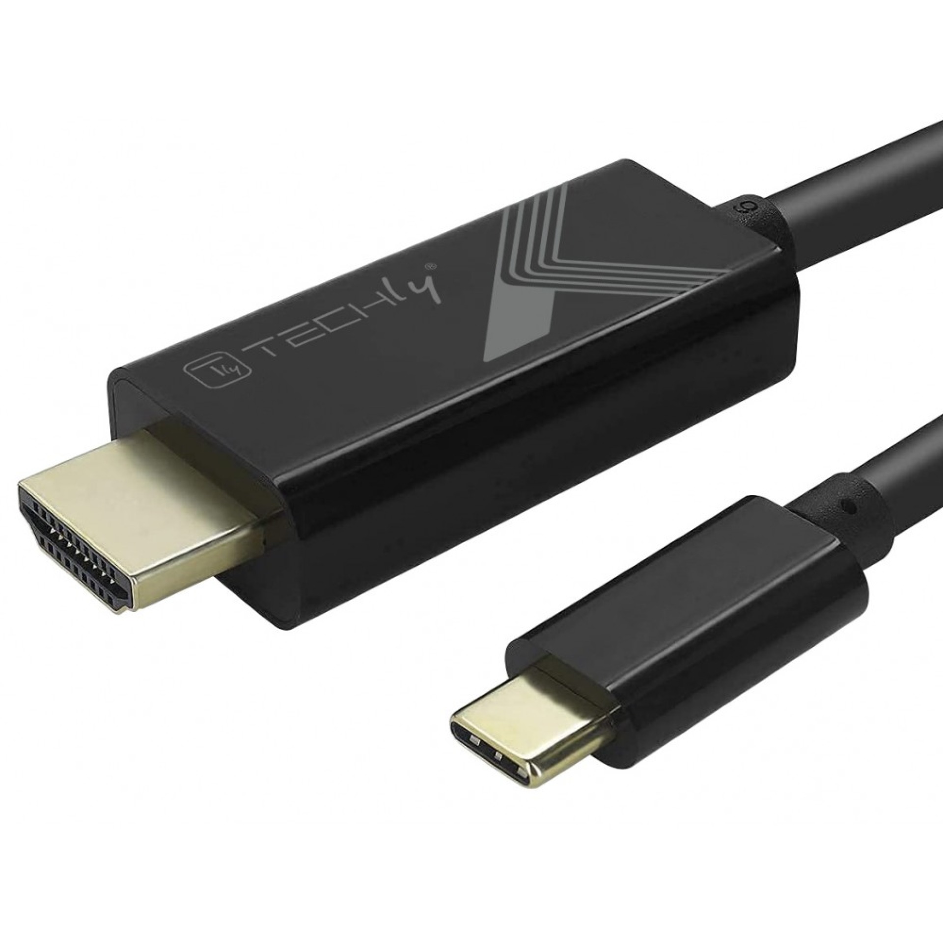 Adapter Kabel USB-C M auf HDMI M 2.0 4K, schwarz, 5m