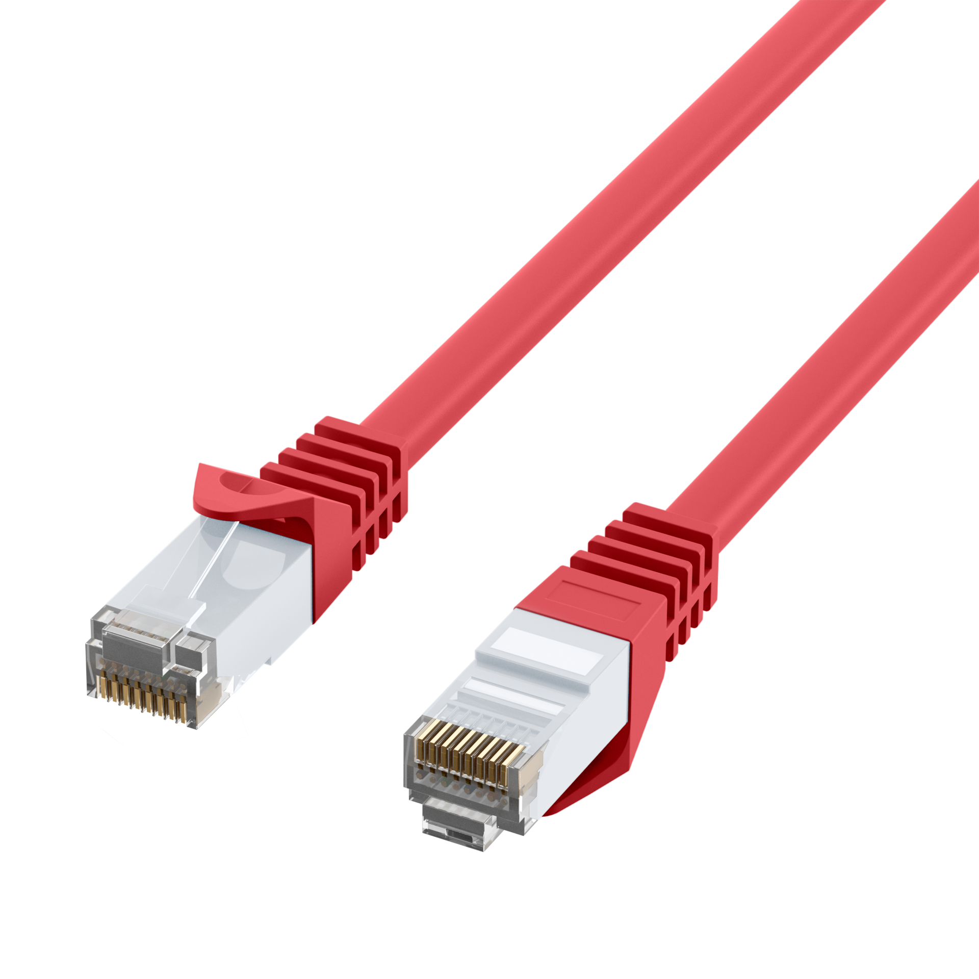 RJ45 Patch Cord Cat.6 U/UTP LSZH CCA red 10m