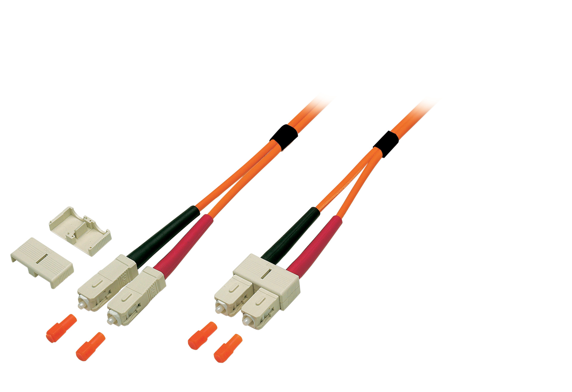 Duplex Jumper SC-SC 50/125µ, OM2, LSZH, orange, 3.0mm, 40m