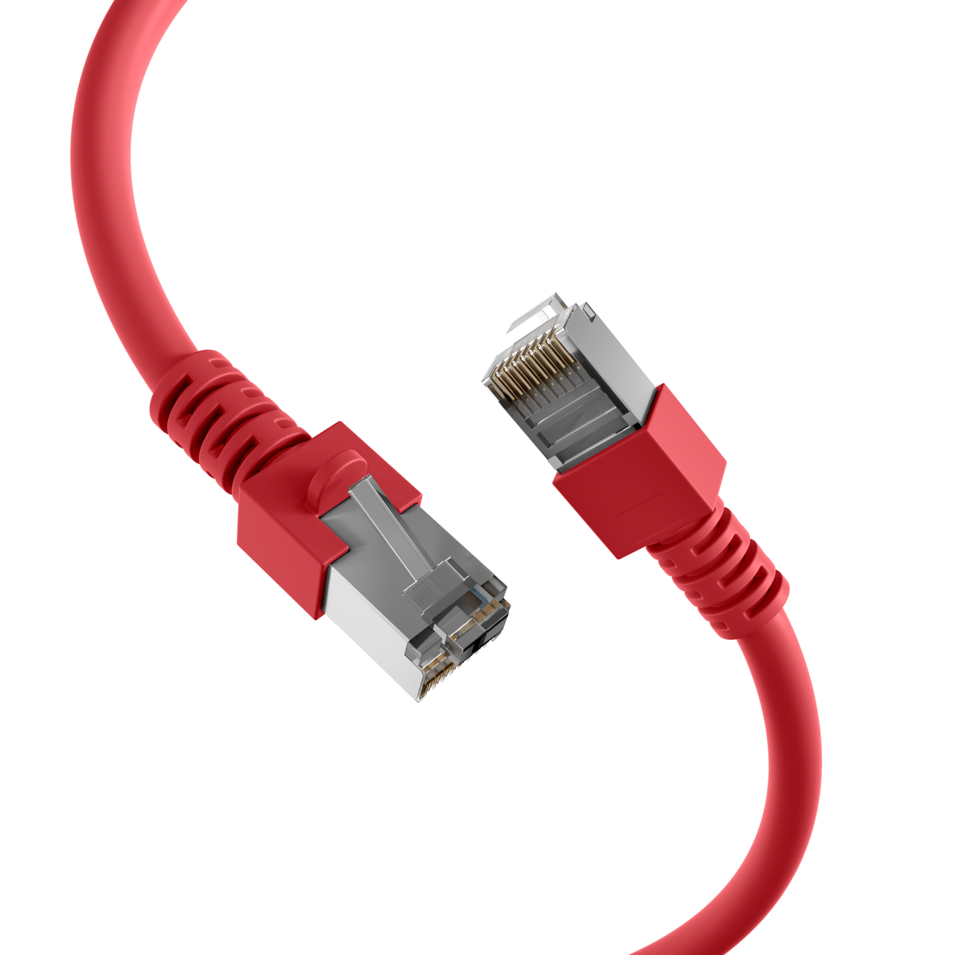 RJ45 Patch Cord Cat.5e SF/UTP PVC CCA red 15m