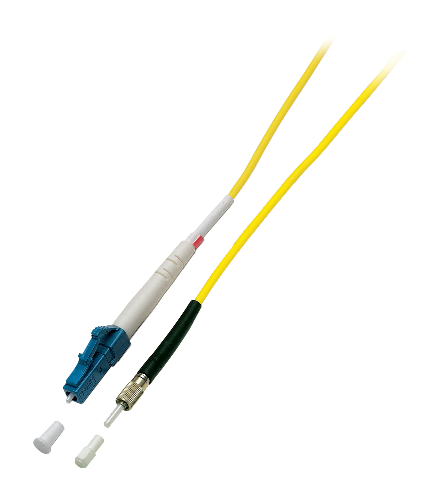 Simplex Fiber Optic Patch Cable DIN-LC OS2 2m 3,0mm Yellow 9/125µm