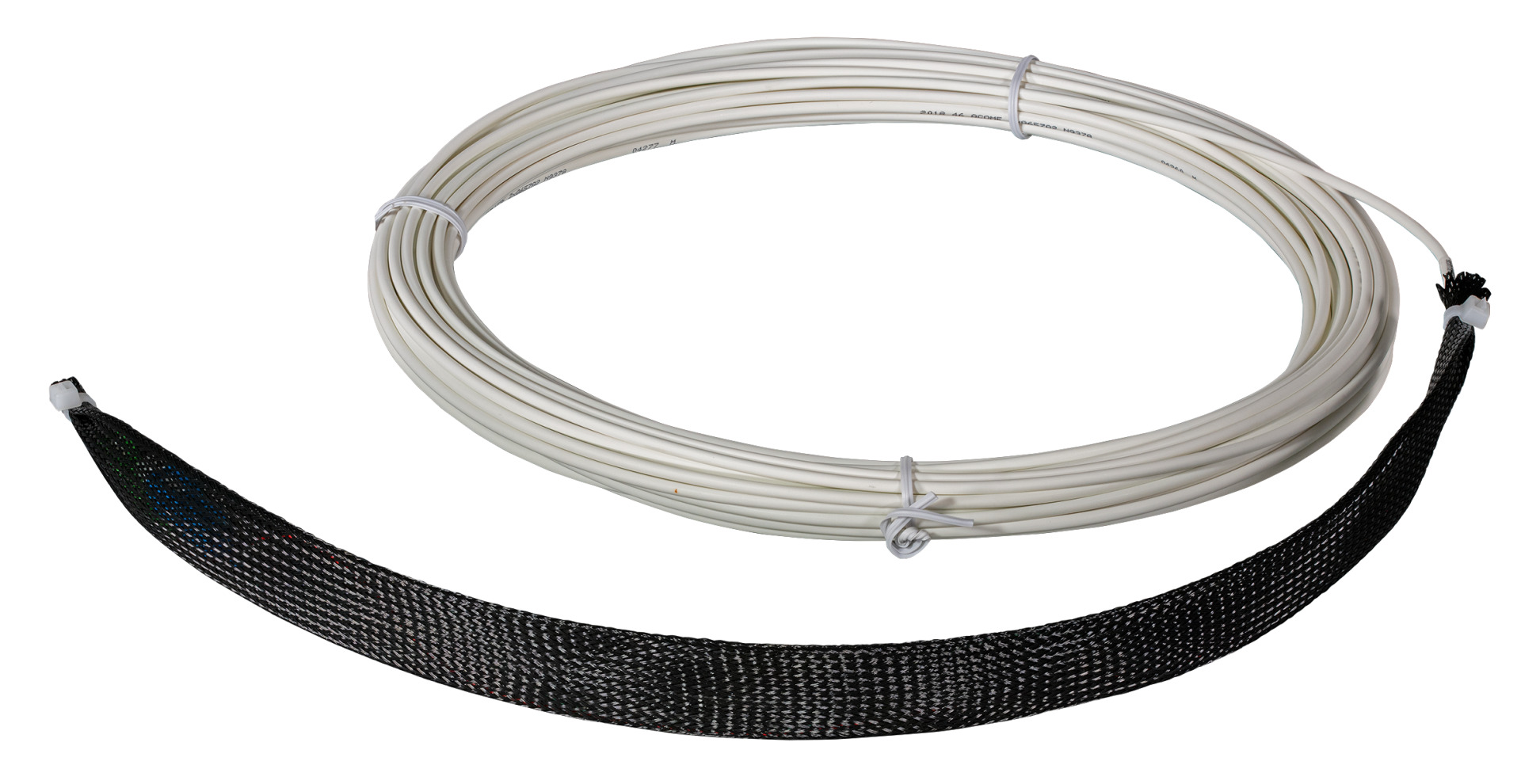 Drop cable SC-SC/APC 1 side assembled, SM G657A2, 2 fiber, white, Dca, 40m