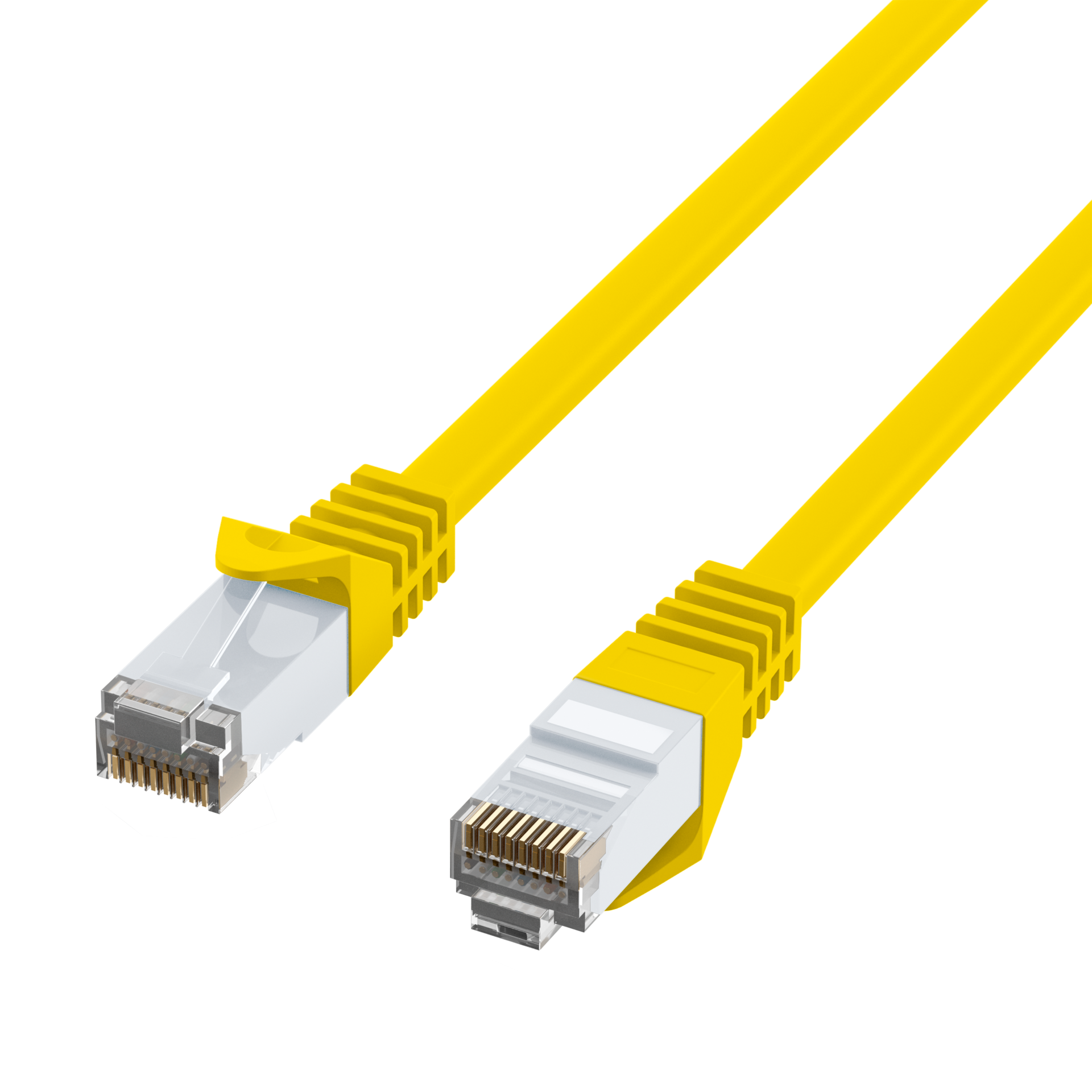 RJ45 Patch Cord Cat.6 U/UTP LSZH CCA yellow 20m