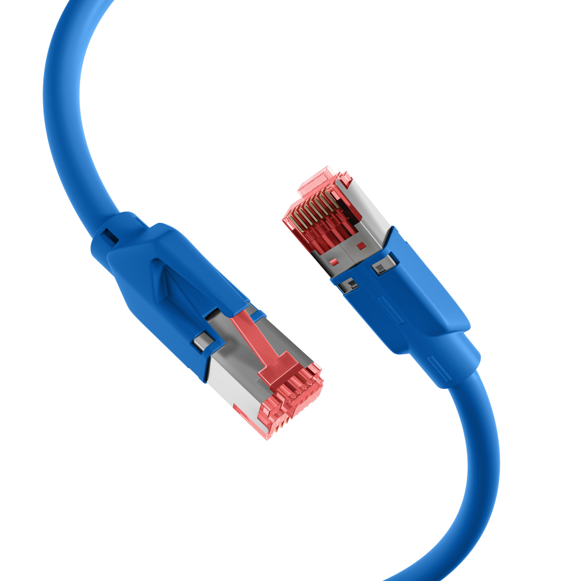 RJ45 Patchkabel Cat.6A S/FTP  Dätwyler 7702 TM21 blau 0,25m