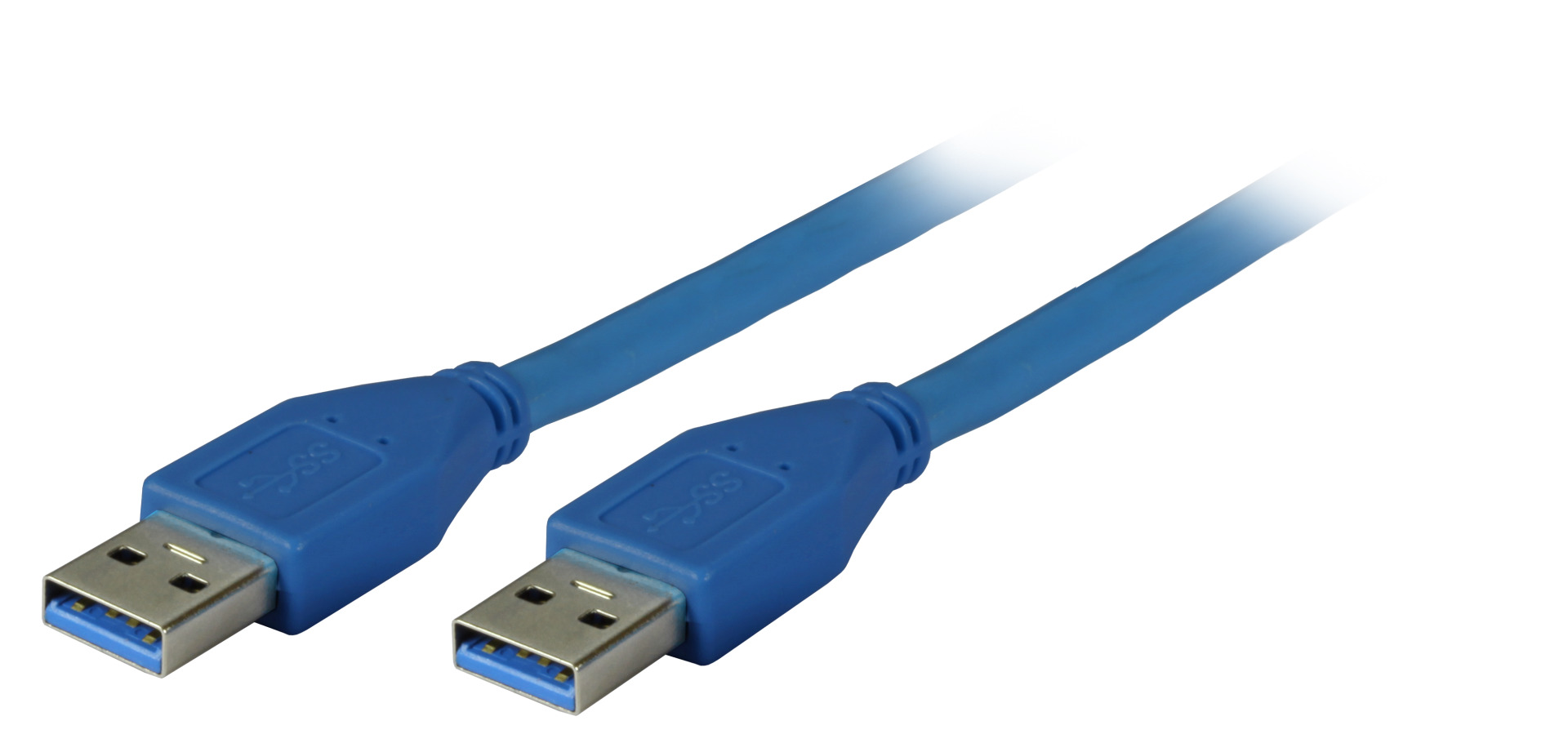 USB3.0 Anschlusskabel A-A, St.-St., 1,0m, schwarz, Premium