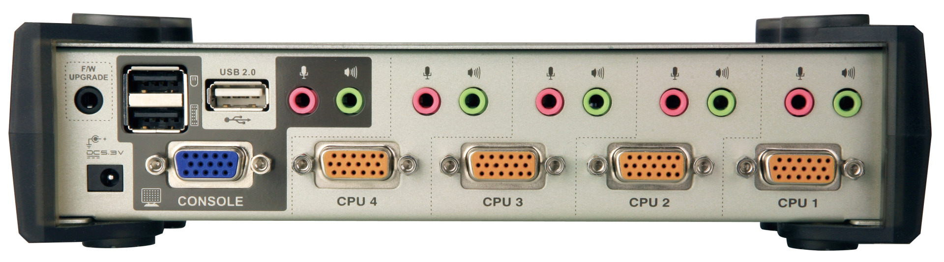 2-Port KVM-Switch USB-Audio, 2xUSB2.0 HUB, OSD, Kabelset