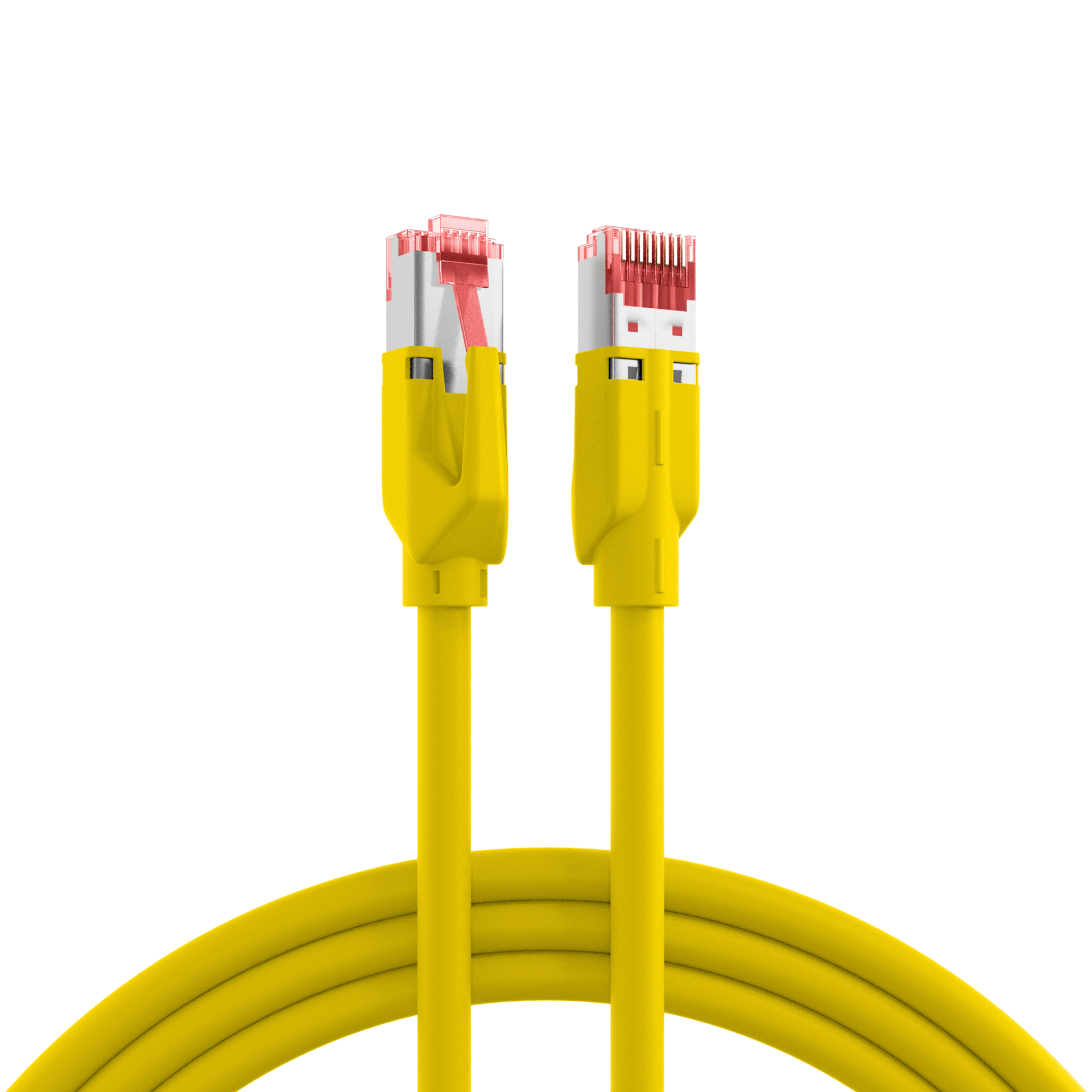 RJ45 Patch Cord Cat.5e SF/UTP PURTM21 for drag chains yellow 15m