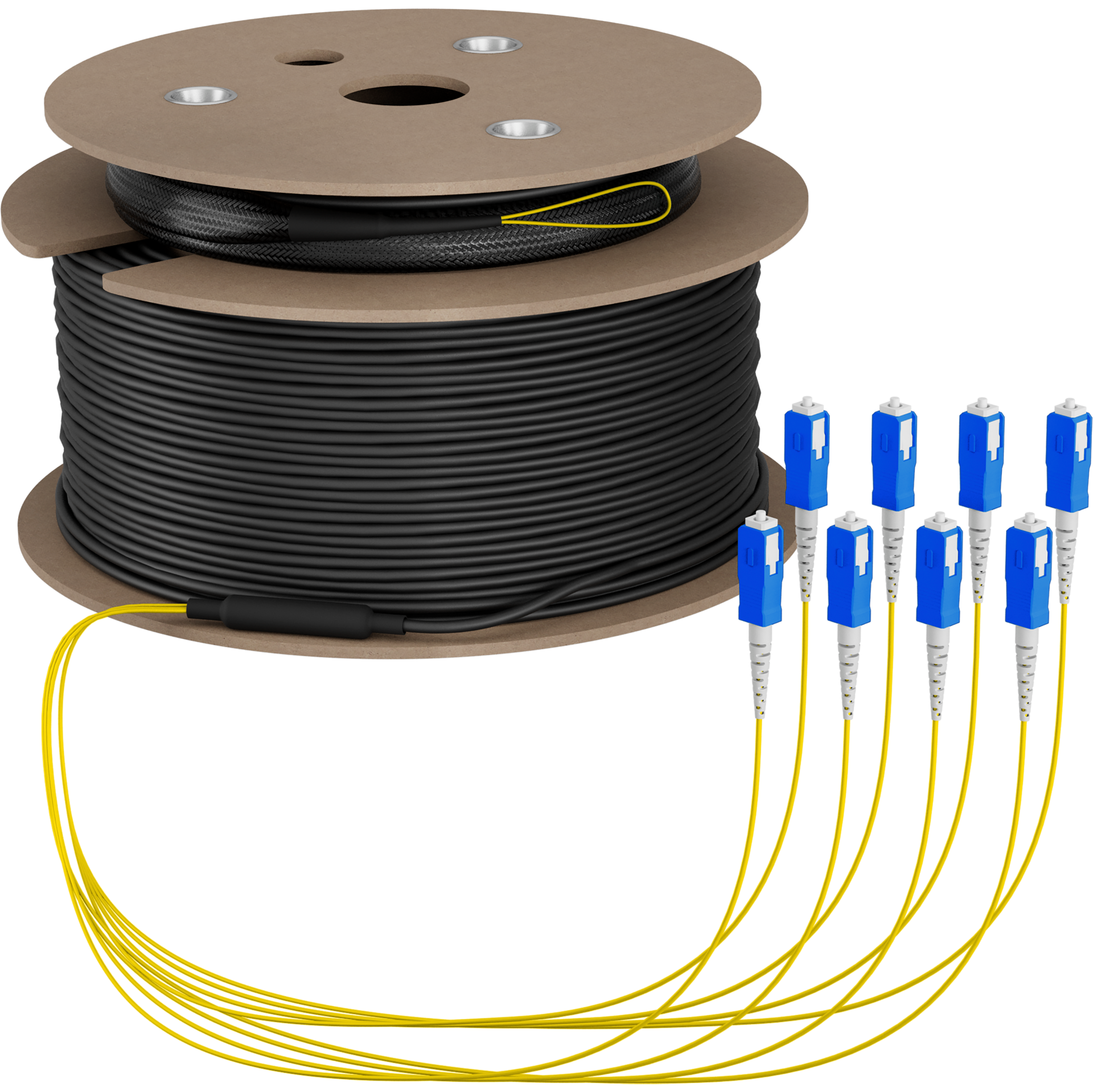 Trunk cable U-DQ(ZN)BH OS2 8E (1x8) SC-SC,180m Dca LSZH