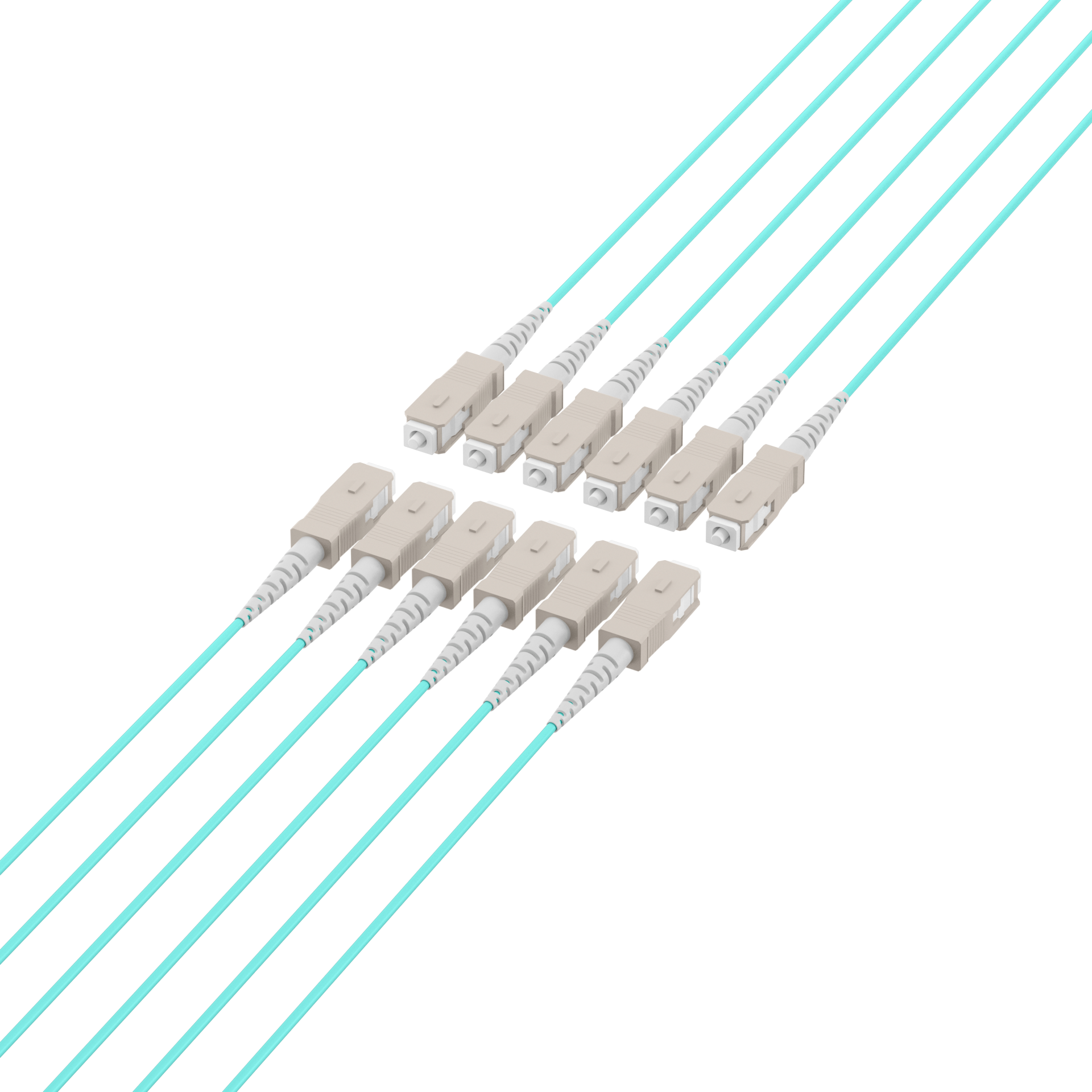 Trunk cable U-DQ(ZN)BH OM3 12G (1x12) SC-SC,140m Dca LSZH