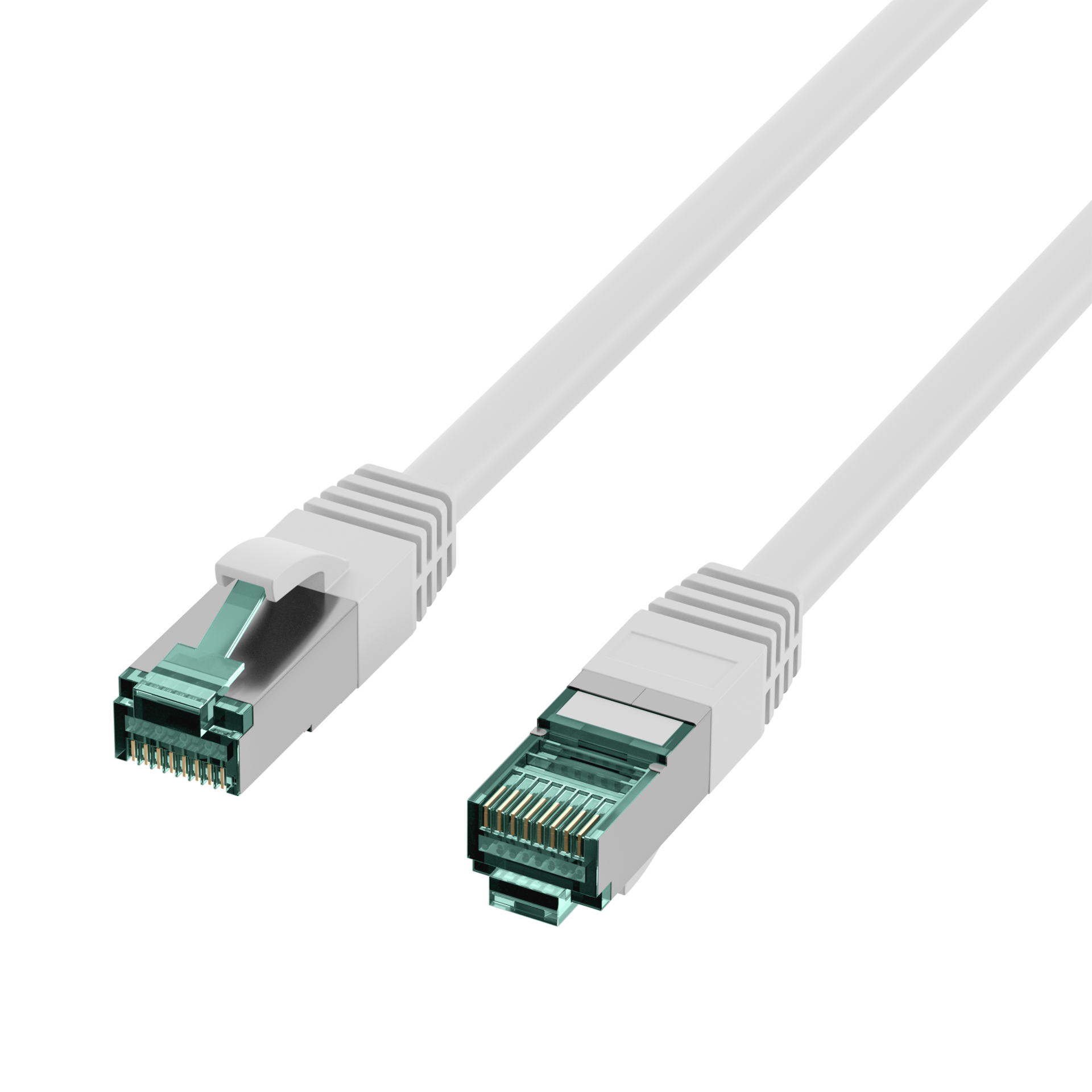 RJ45 Patchkabel Cat.6A S/FTP LSZH  weiß 50m