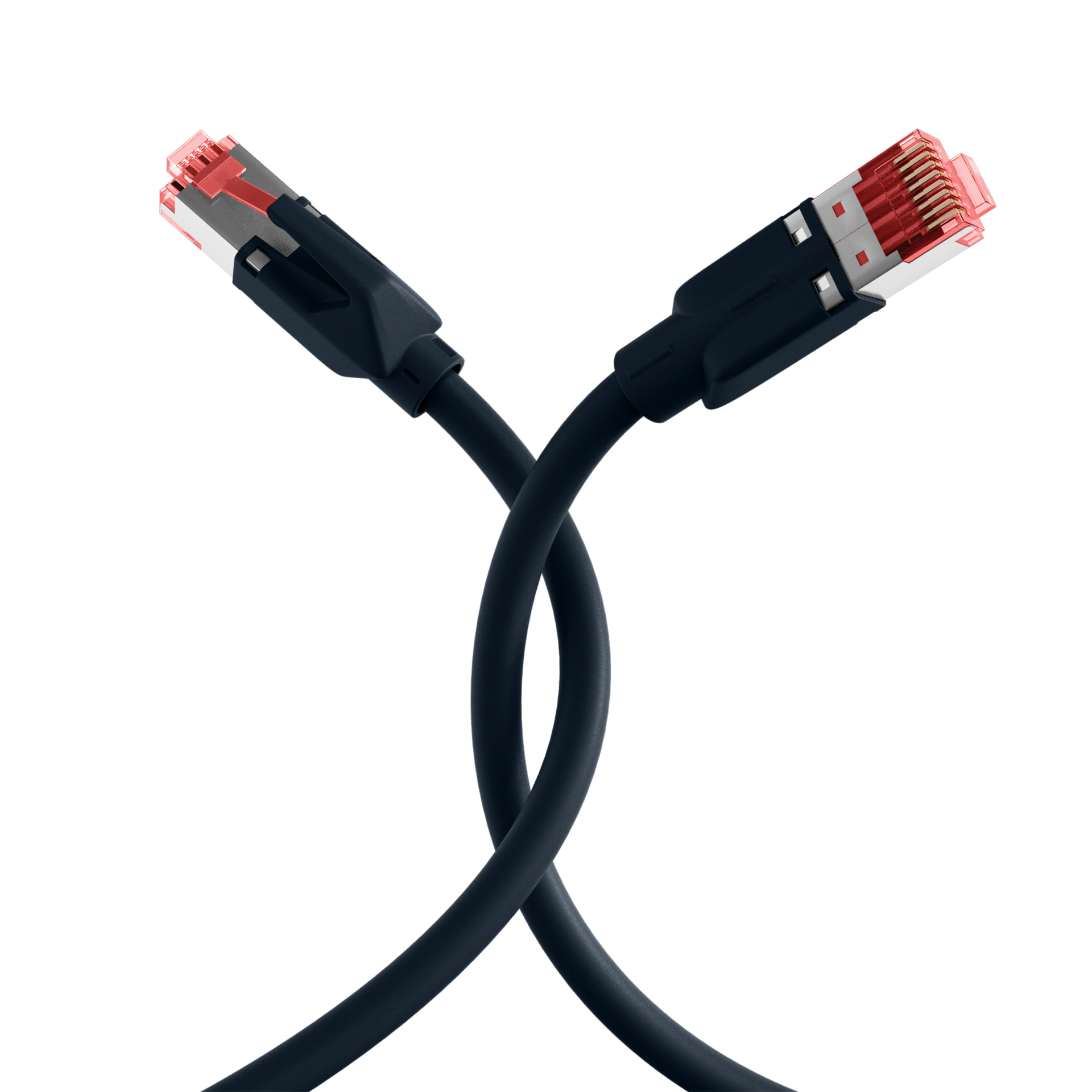 RJ45 Patch Cord Cat.7 S/FTP LSZH TM21 black 0,5m