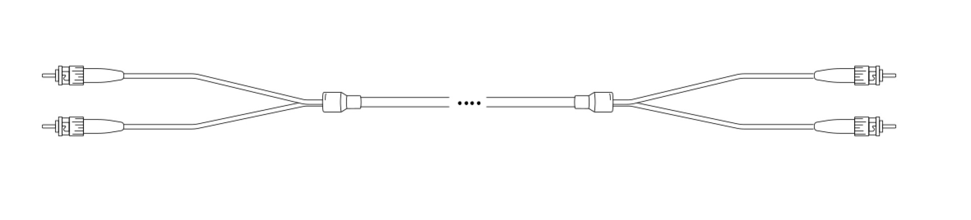 Breakout I-V(ZN) HH OS2 9/125µm ST/ST 12E 1,0m