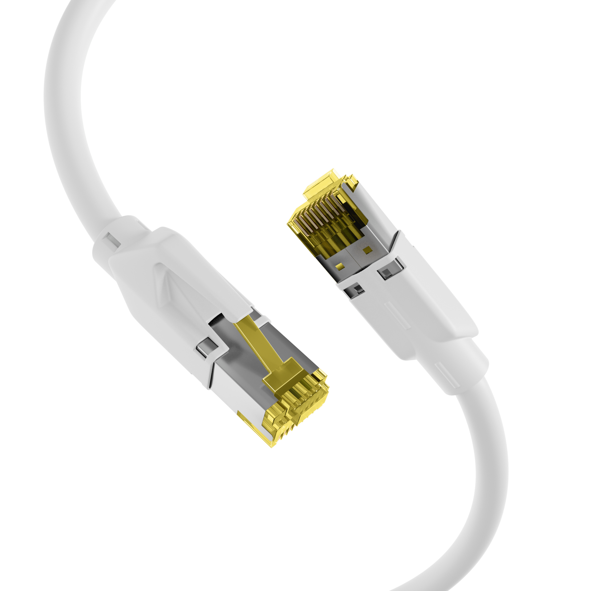 RJ45 Patch Cord Cat.6A S/FTP LSZH Draka UC900 TM31 white 0,5m