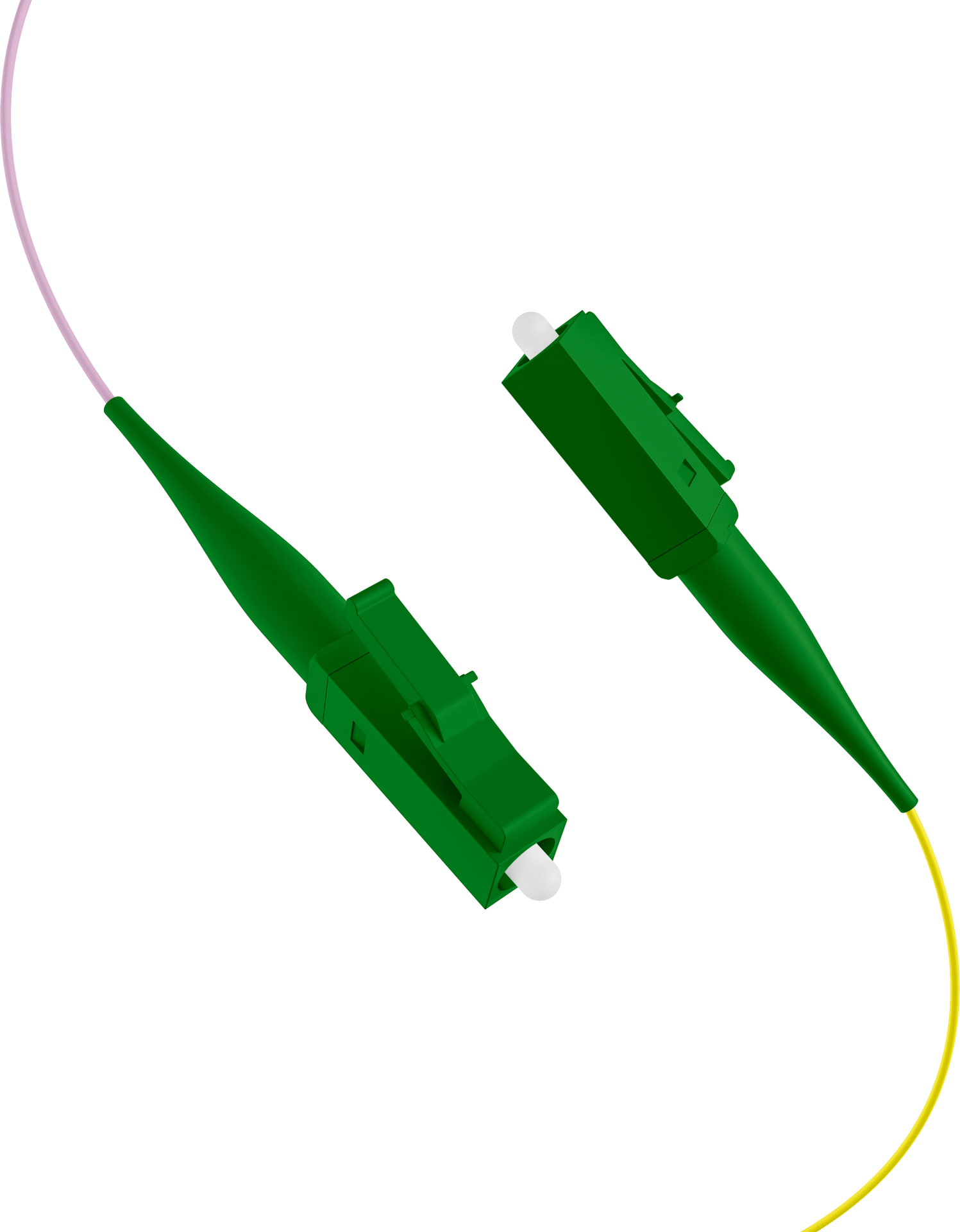 Faserpigtail LC/APC OS2 G657A2-farbiges Set 2m - 12 Stück