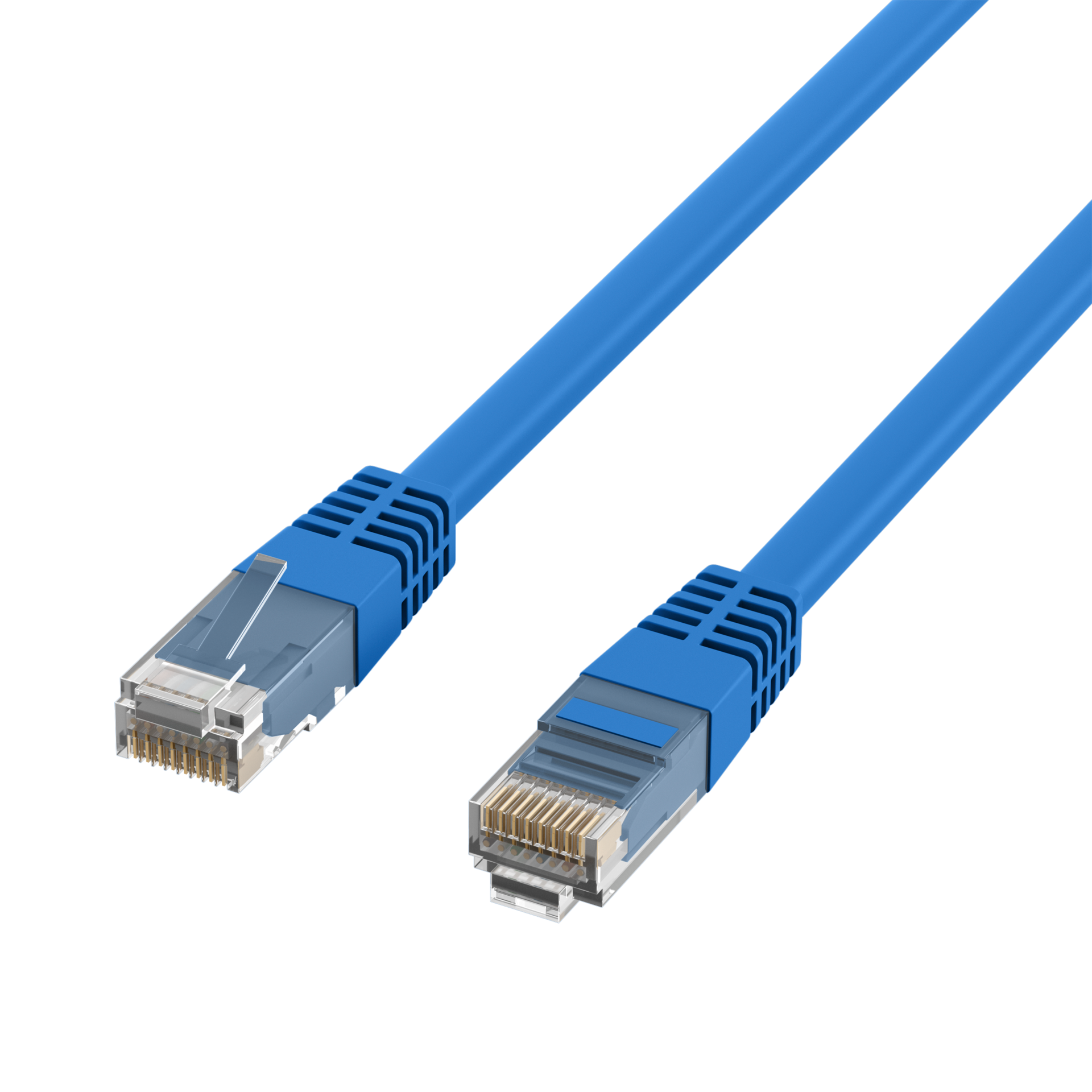 RJ45 Patch Cord Cat.6 U/UTP PVC CCA blue 30m