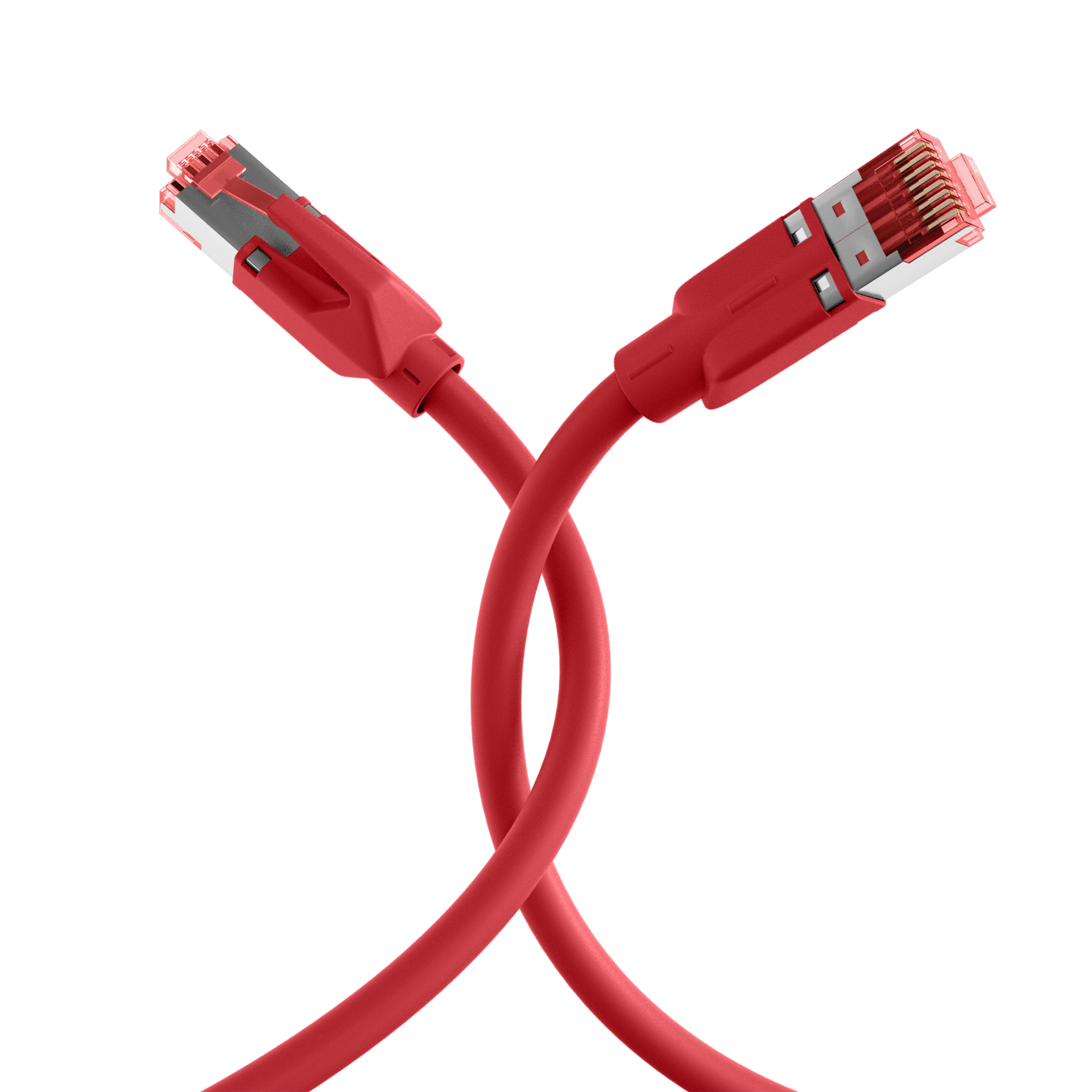 RJ45 Patchkabel Cat.7 S/FTP LSZH TM21 rot 0,15m