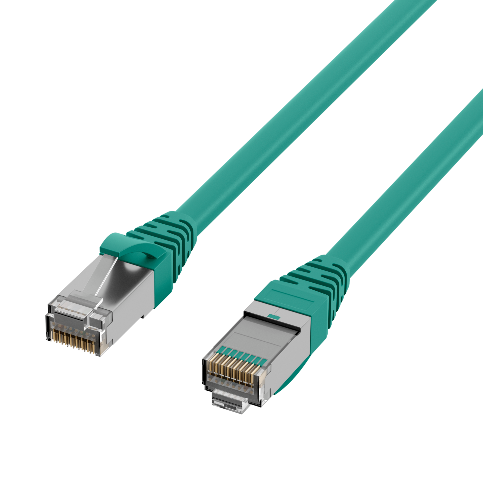 RJ45 Patchkabel Cat.5e SF/UTP PUR RAL6018 grün 7,5m