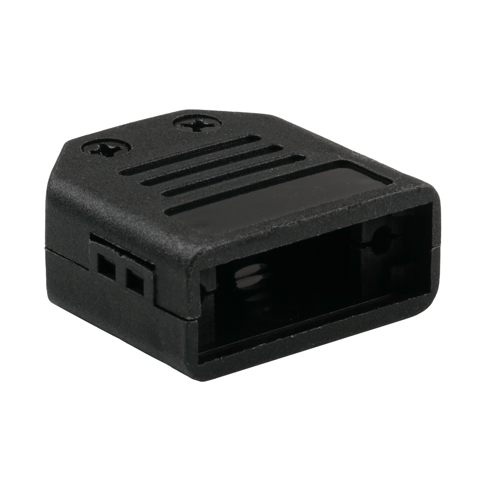 Plastic Cover Flip-Top black, 9-pole