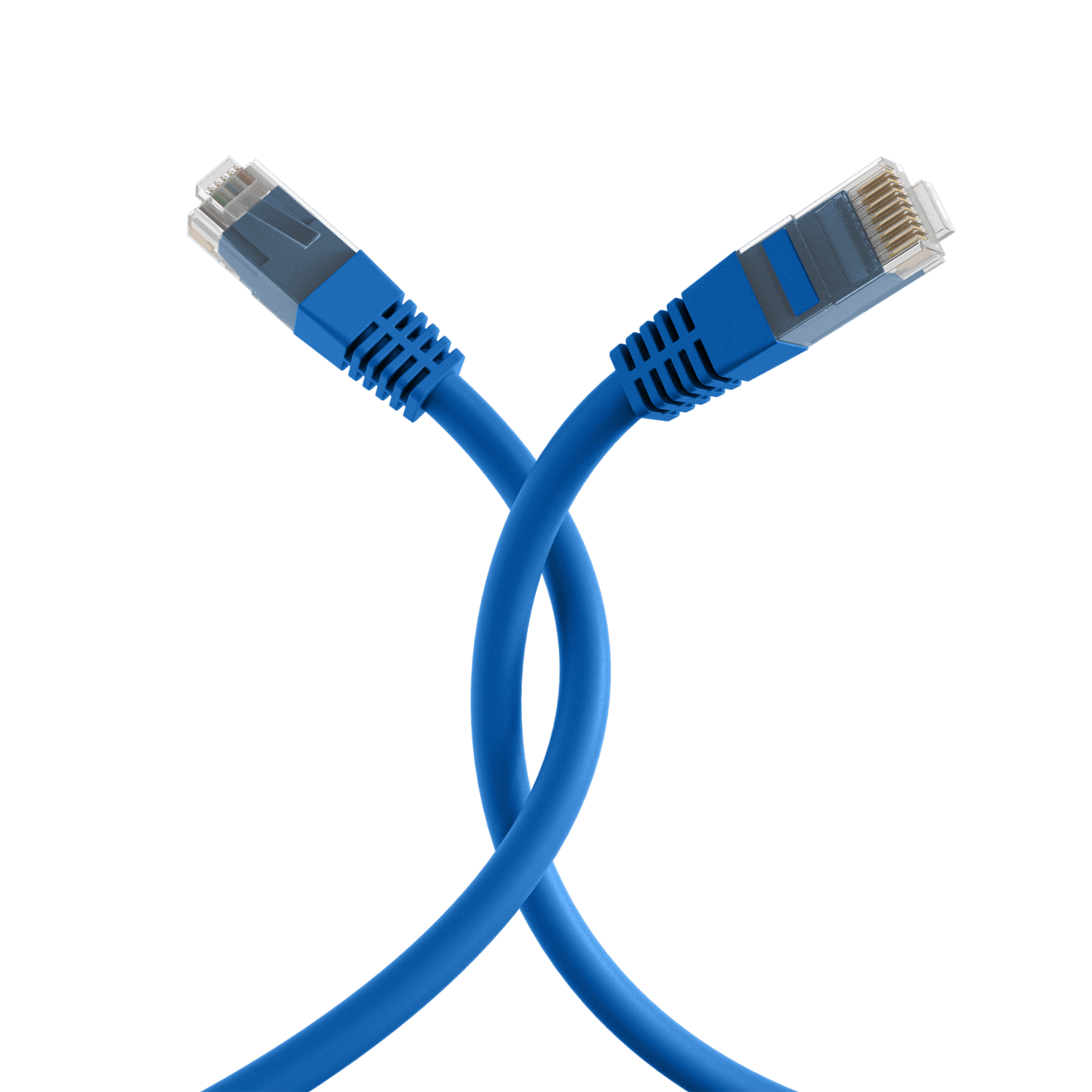 RJ45 Patch Cord Cat.6 U/UTP PVC CCA blue 2m