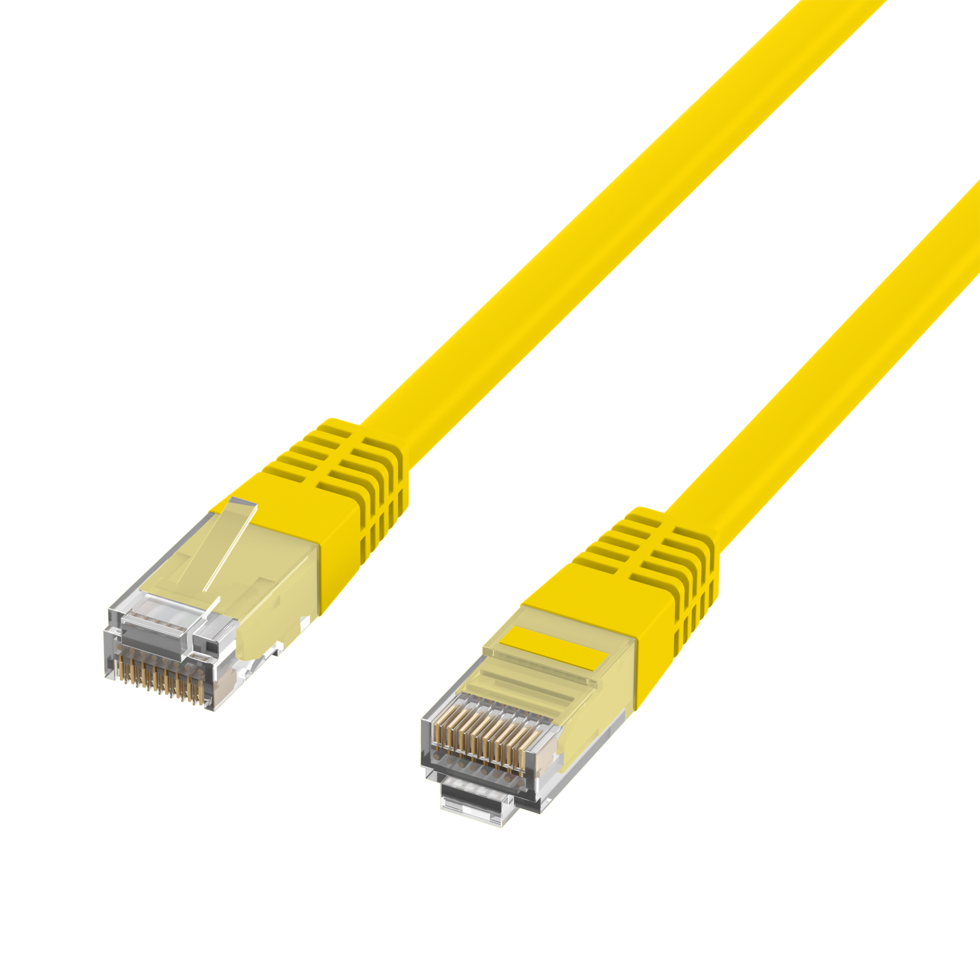 RJ45 Patchkabel Cat.6 U/UTP PVC  CCA gelb 3m