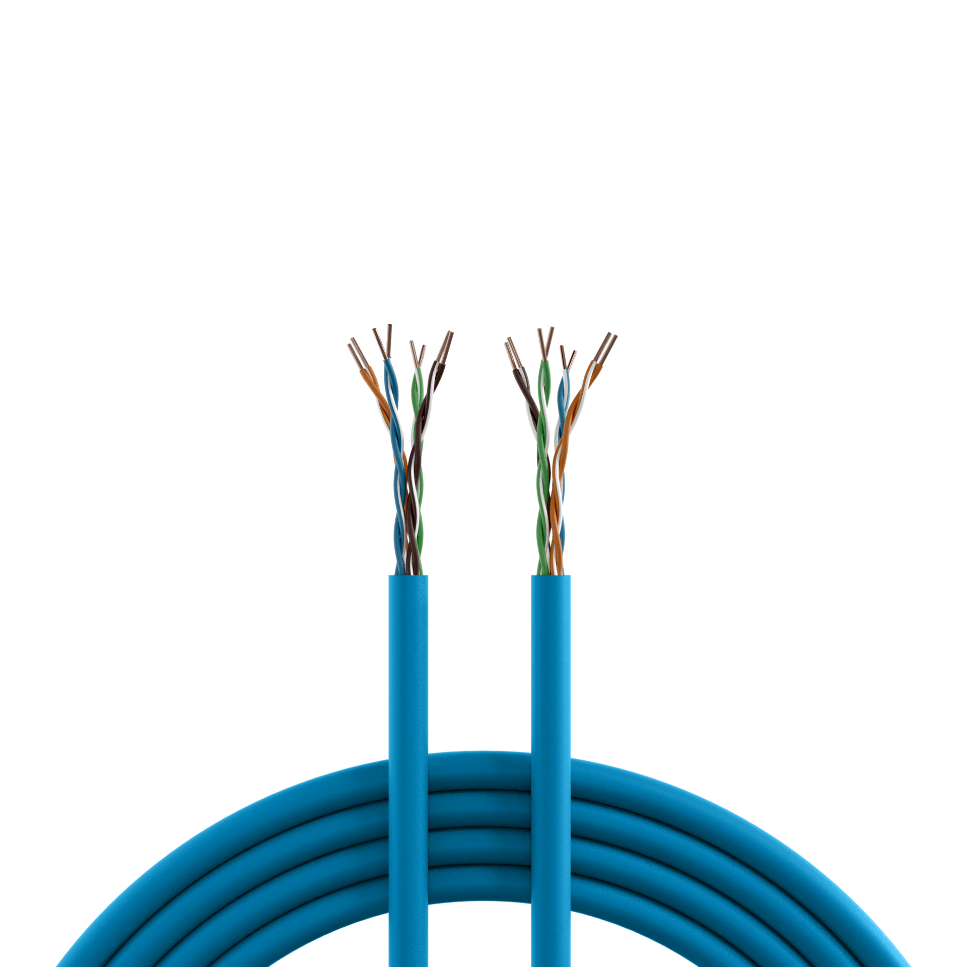 INFRALAN® Cat.6A 500 AWG23, U/UTP 4P CPR B2ca RAL5015 blau, 500m