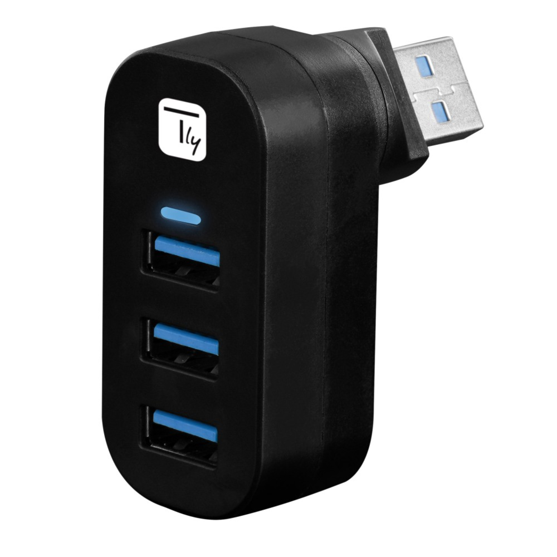 Techly Mini-Dreh-Hub 3x USB 3.0