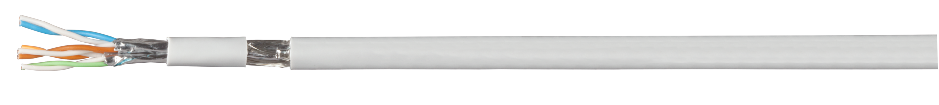 Patchkabel Cat.7 PiMF UC900MHz SS27 4P, FRNC-B, grau