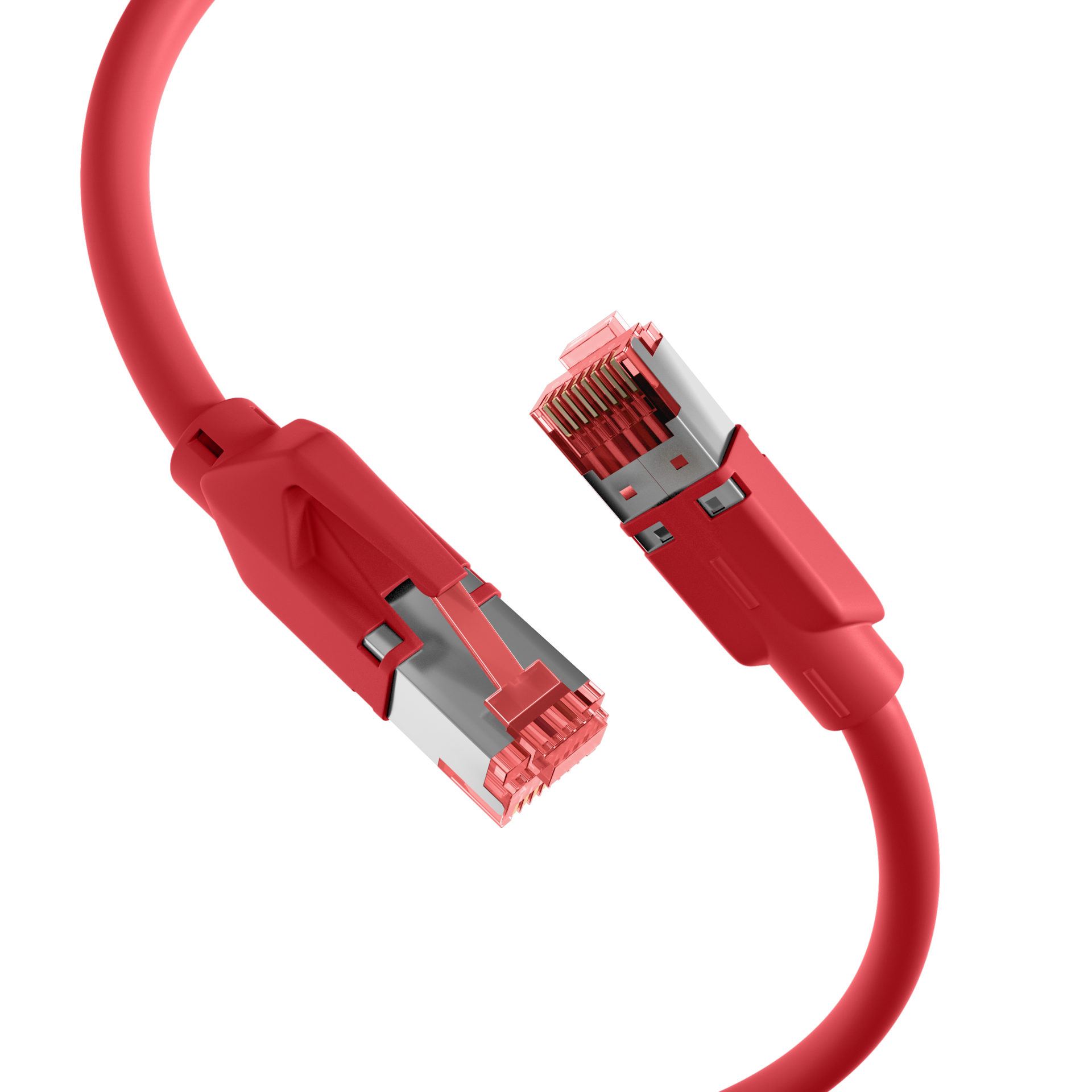 RJ45 Patchkabel Cat.6A S/FTP LSZH  Draka UC900 TM21 rot 7,5m