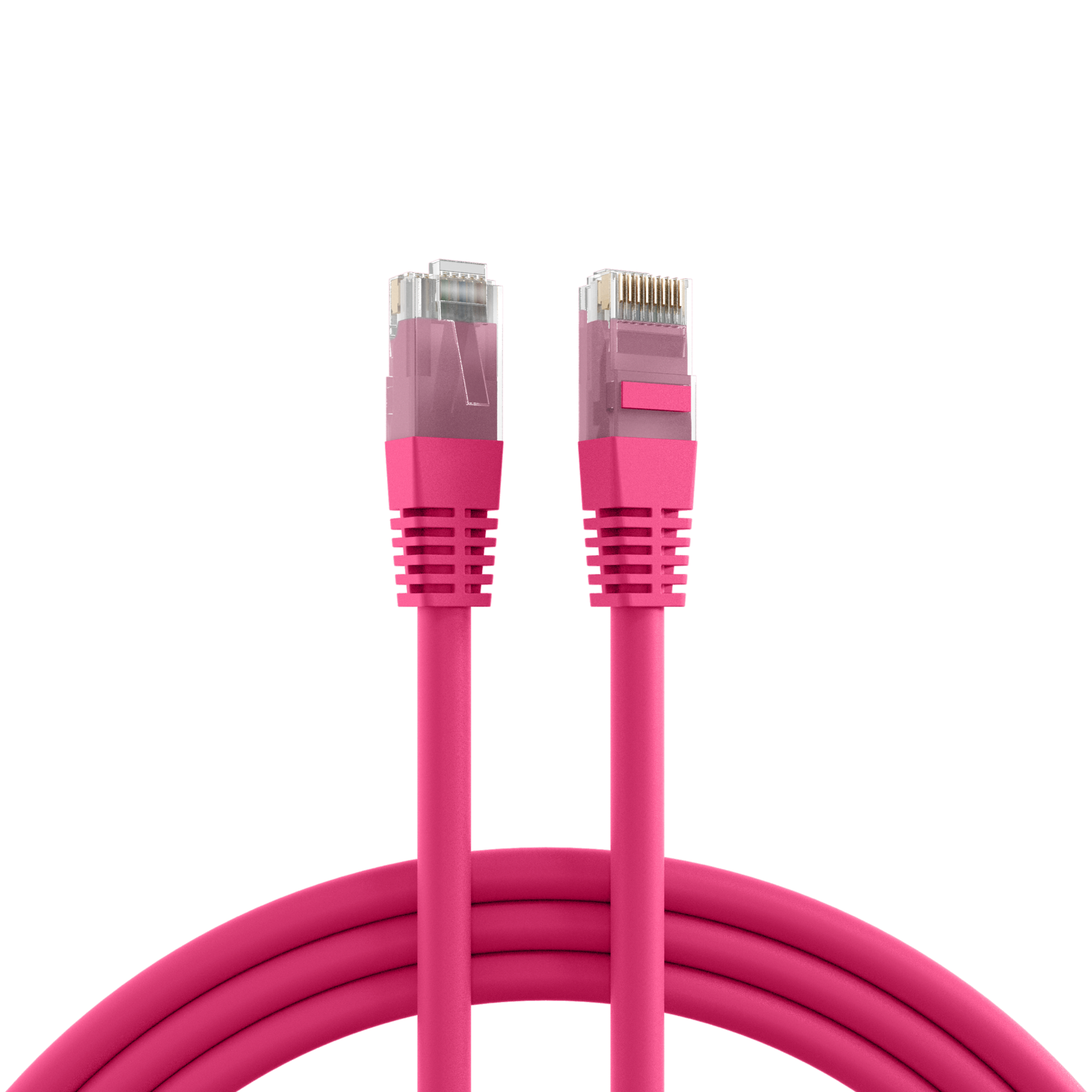 RJ45 Patchkabel Cat.6 U/UTP PVC  CCA magenta 0,25m