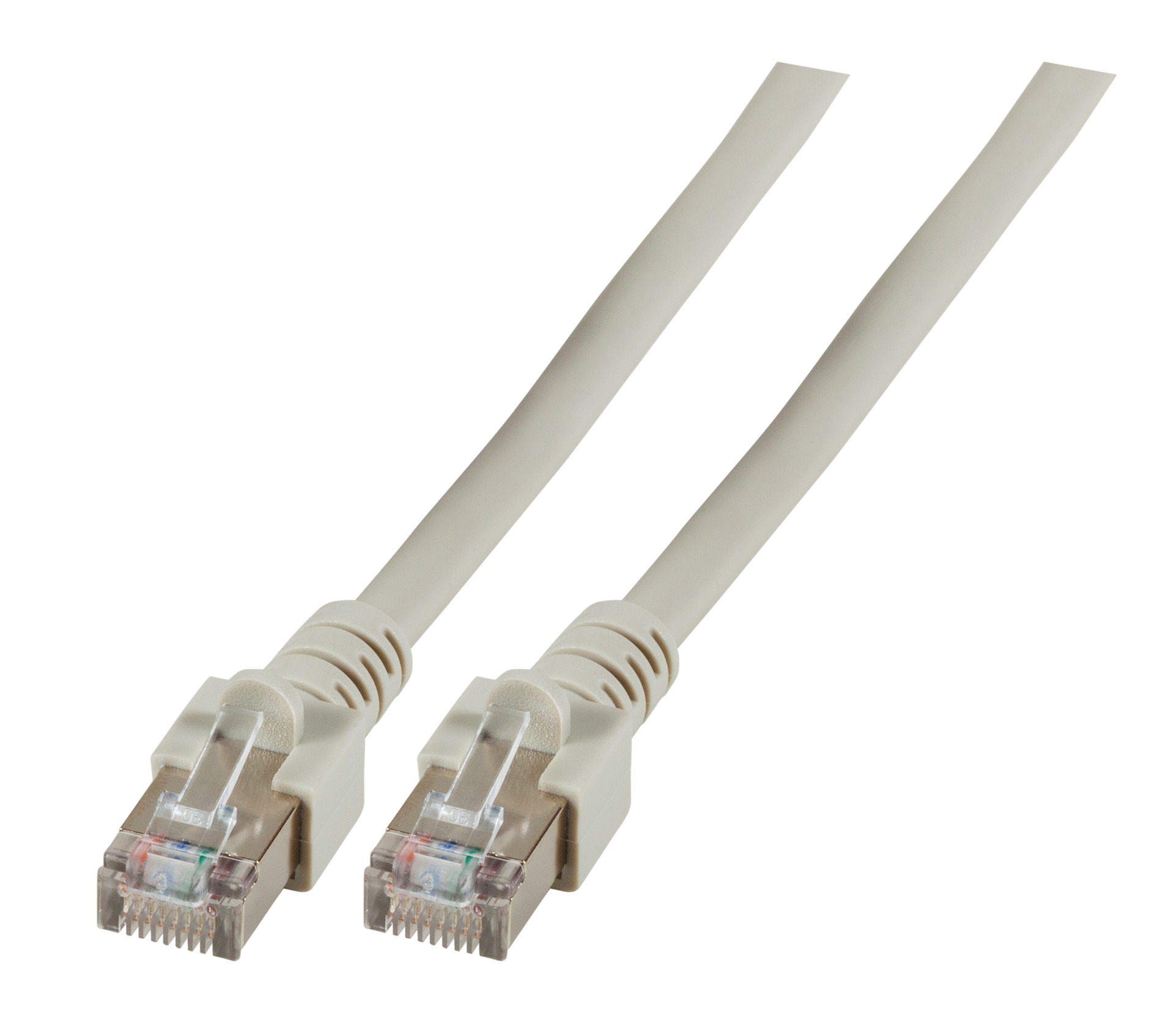 RJ45 Patchkabel SF/UTP, Cat.5e, PVC, CCA, 0,15m, grau