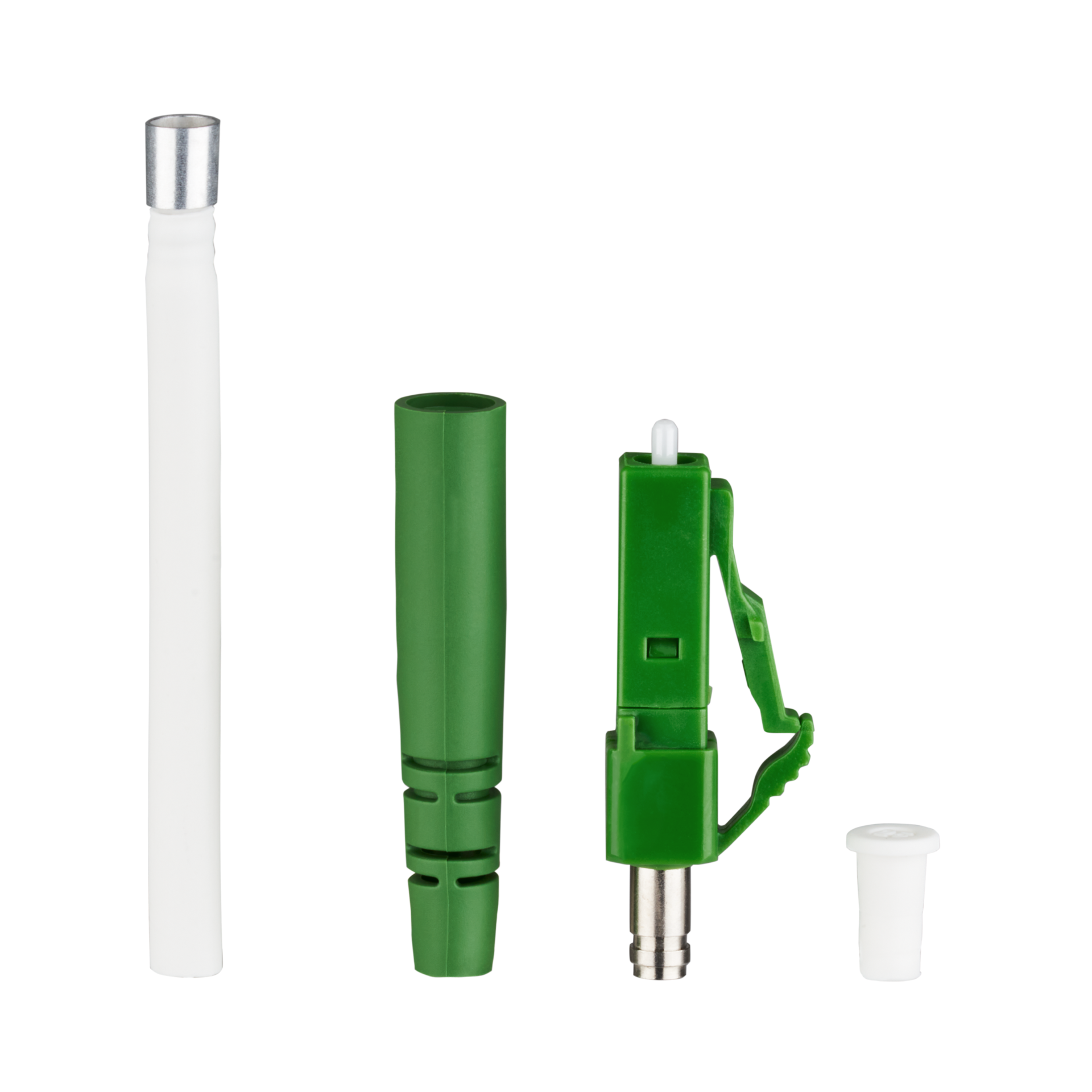 LC/APC8°-connector simplex Singlemode, preangled