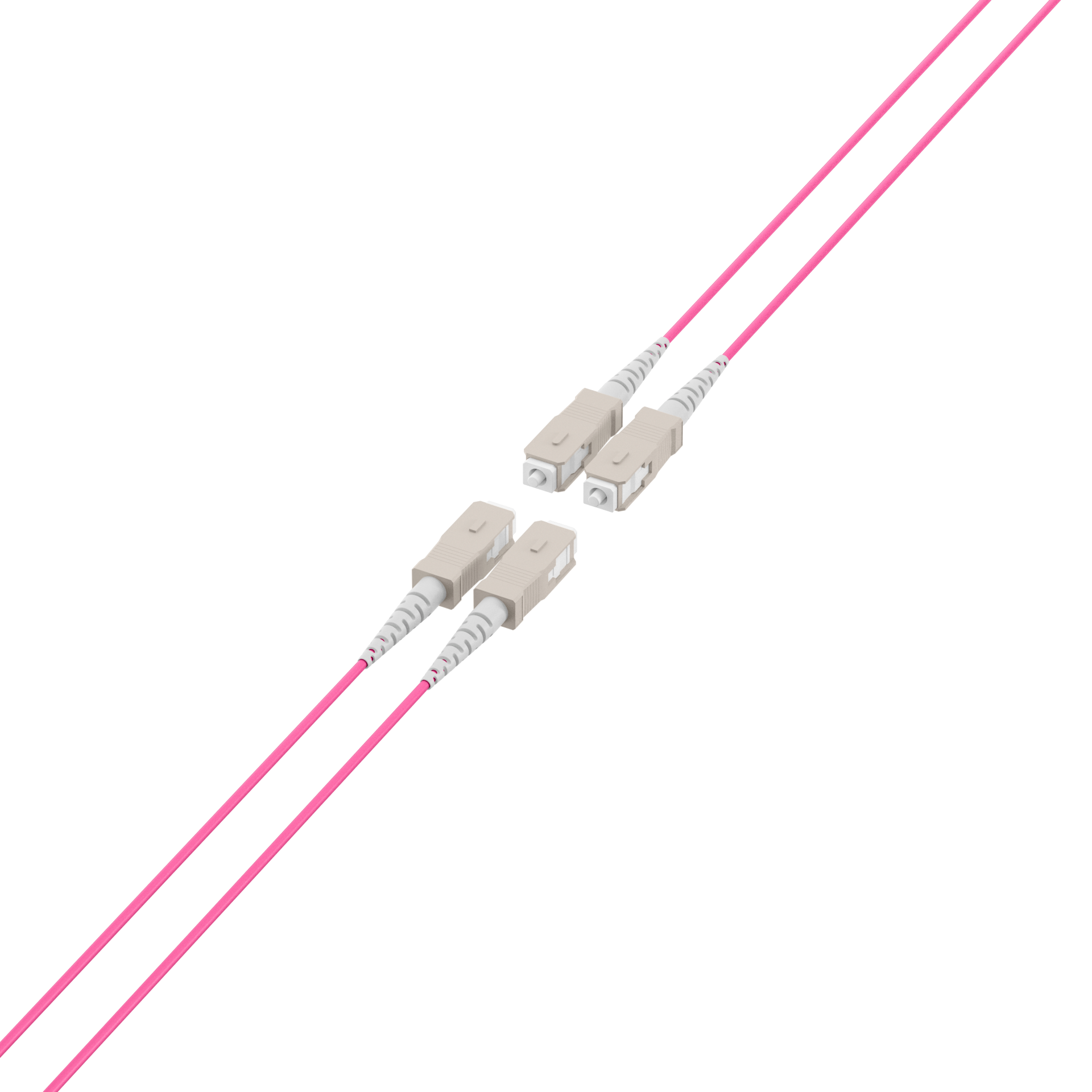 Trunkkabel U-DQ(ZN)BH OM4 4G (1x4) SC-SC,60m Dca LSZH