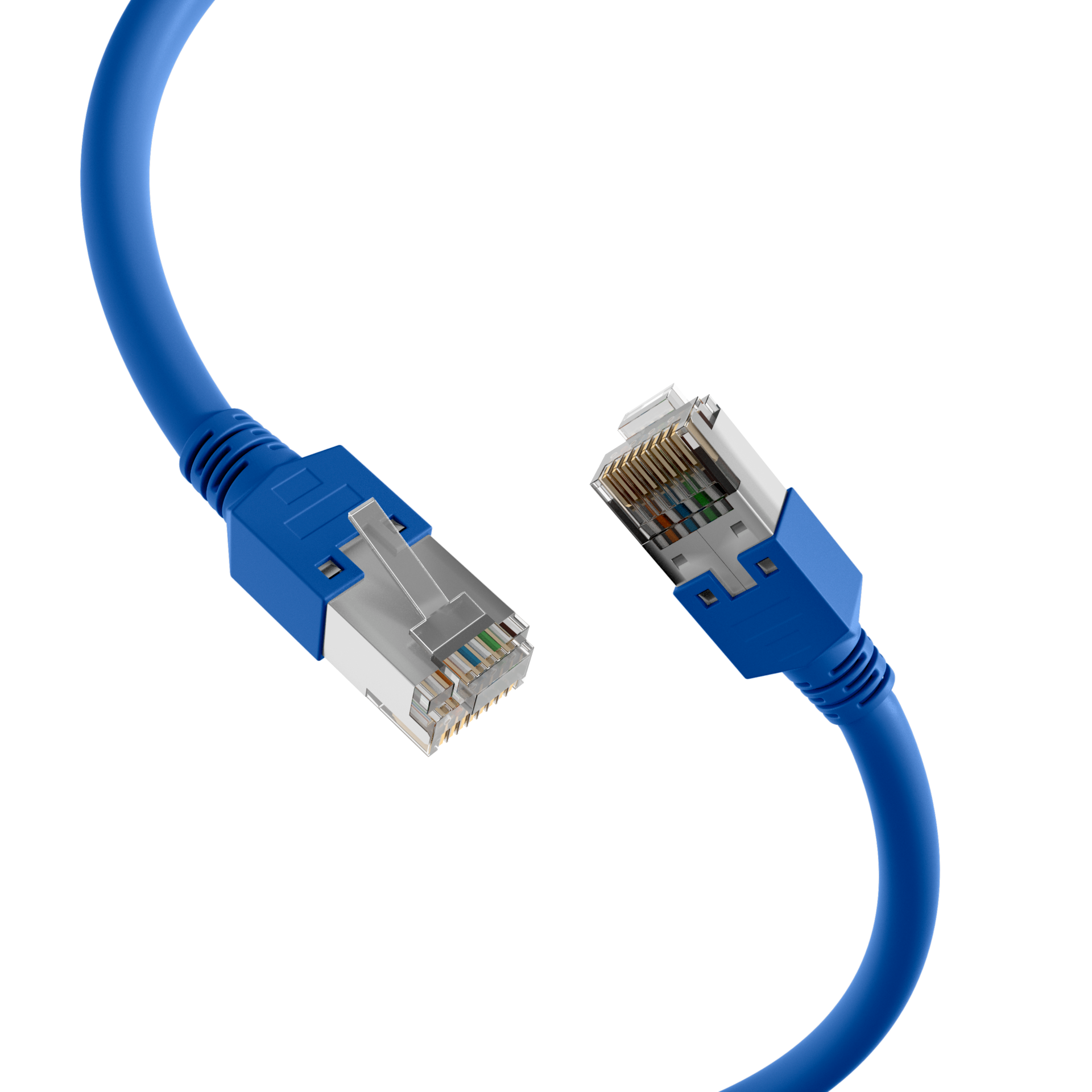 RJ45 Patchkabel Cat.5e F/UTP LSZH Draka UC300 TM11 blau 0,5m