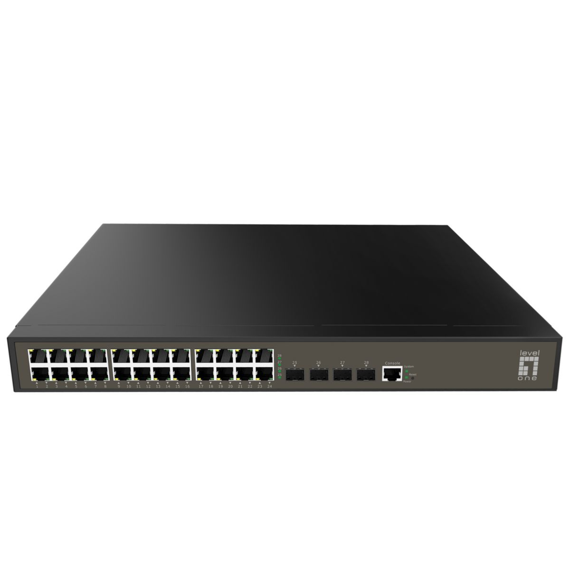 28-Port L3 Lite Managed Gigabit PoE Switch,4x10GbE SFP+ 24 PoE-Ausgänge 400W PoE