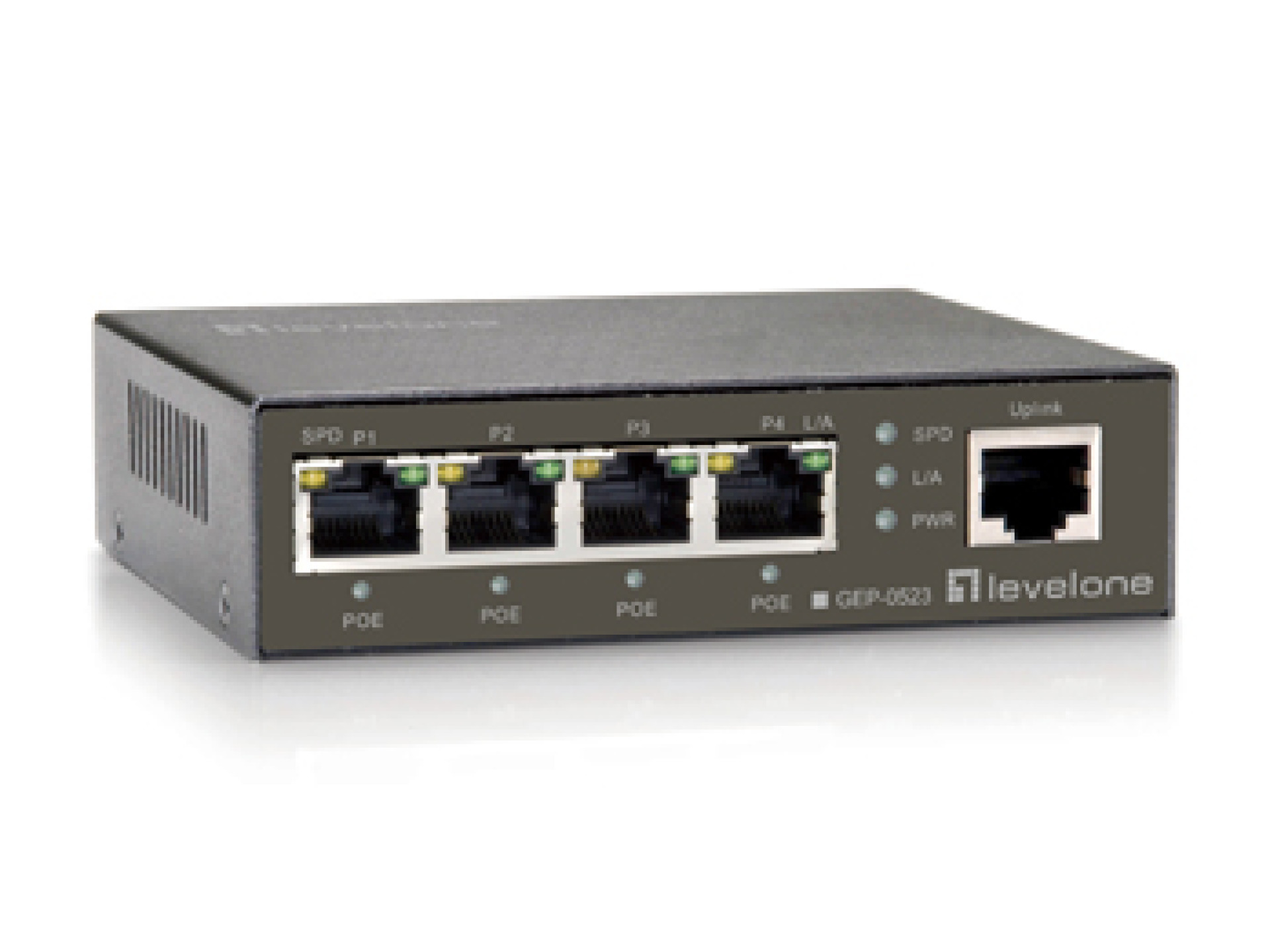 GEP-0823, 8-Port Gigabit PoE Switch, 802.3at/af PoE, 120W - LevelOne