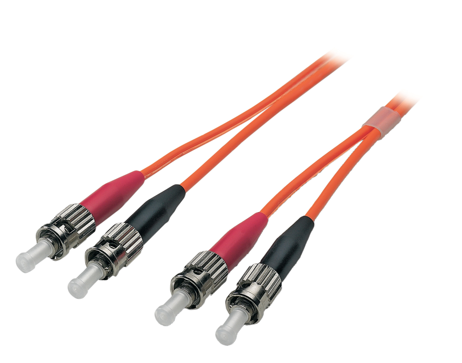 Duplex Jumper ST-ST 50/125µ, OM2, LSZH, orange, 3.0mm, 0,5m