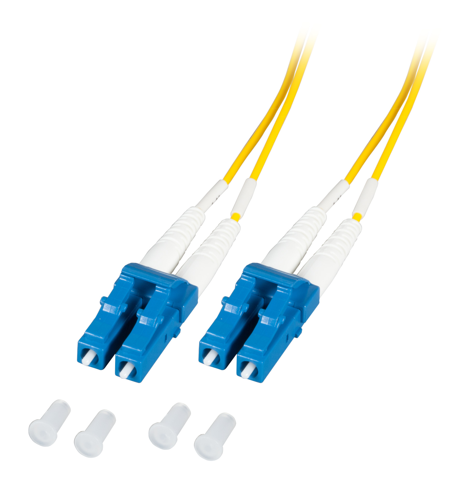 Duplex Jumper LC-LC 9/125µ, OS2, LSZH, yellow, 1.2mm, 10m