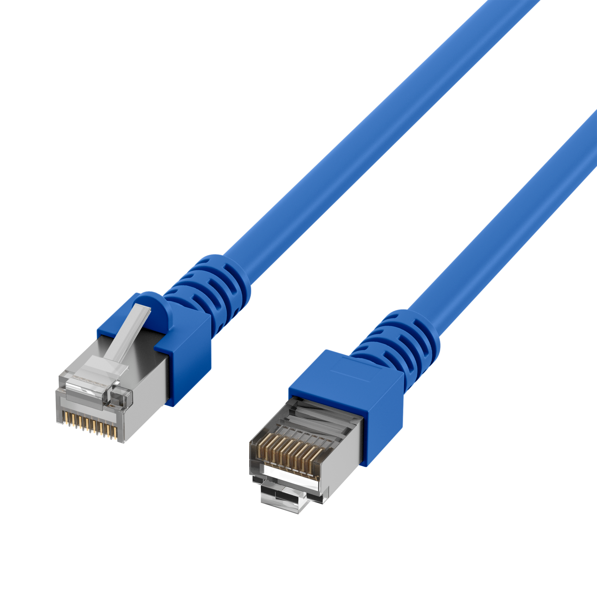 RJ45 Patchkabel Cat.5e SF/UTP PVC  CCA blau 5m