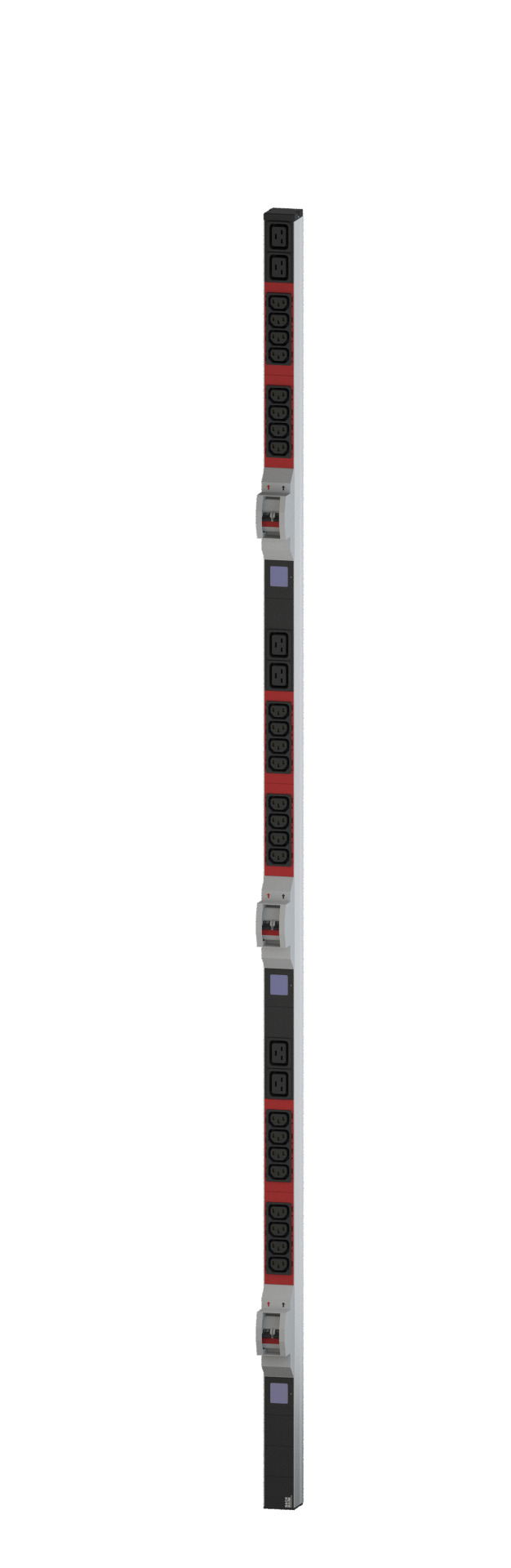PDU Vertical BN500 24xC13 6xC19 400V 32A with Power Measuring (Display)